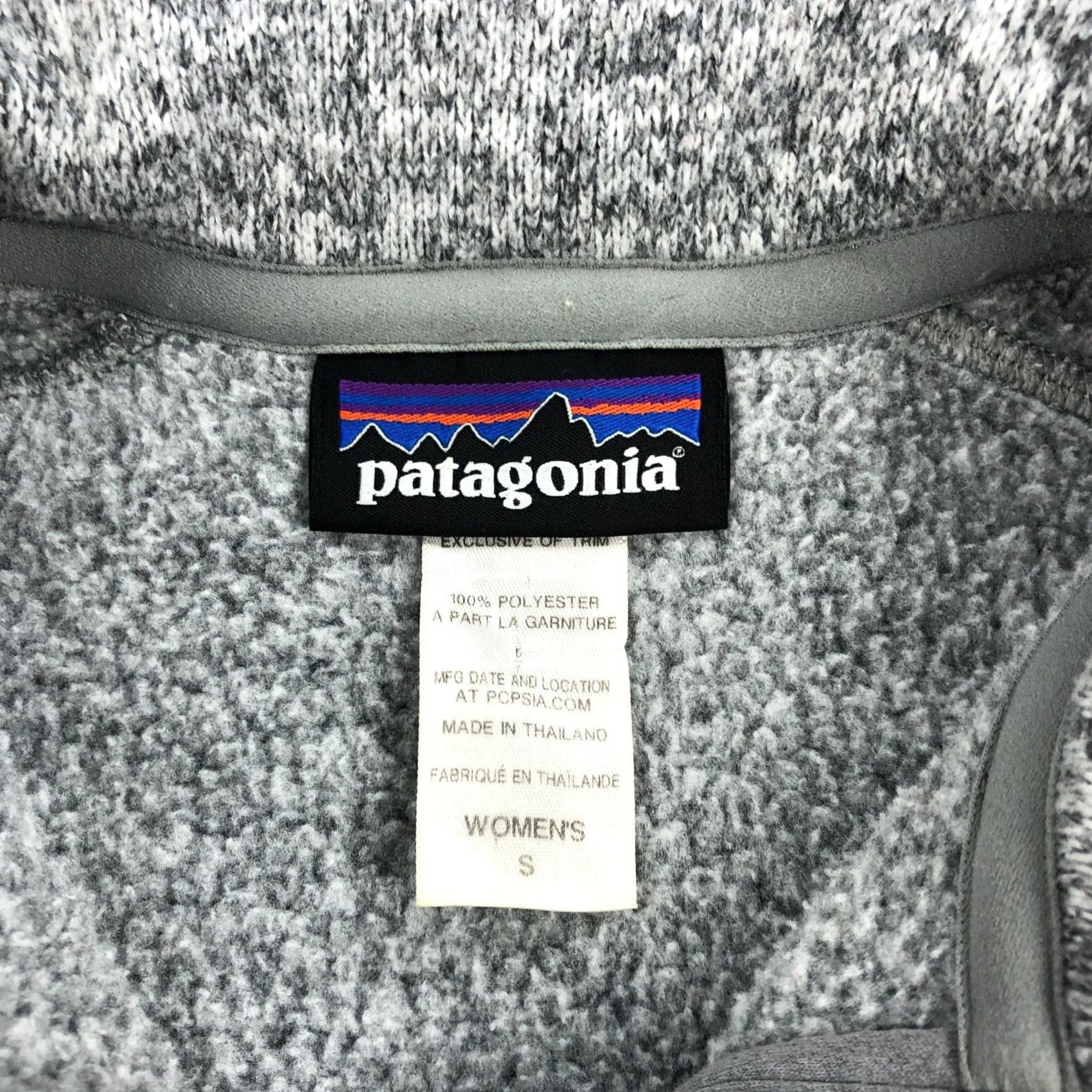 Patagonia Patagonia Sweater Pullover 1/4 Zip Womens Small S Gray Fleece Mock Neck Slim Regular Knit Size S / US 4 / IT 40 - 3 Thumbnail