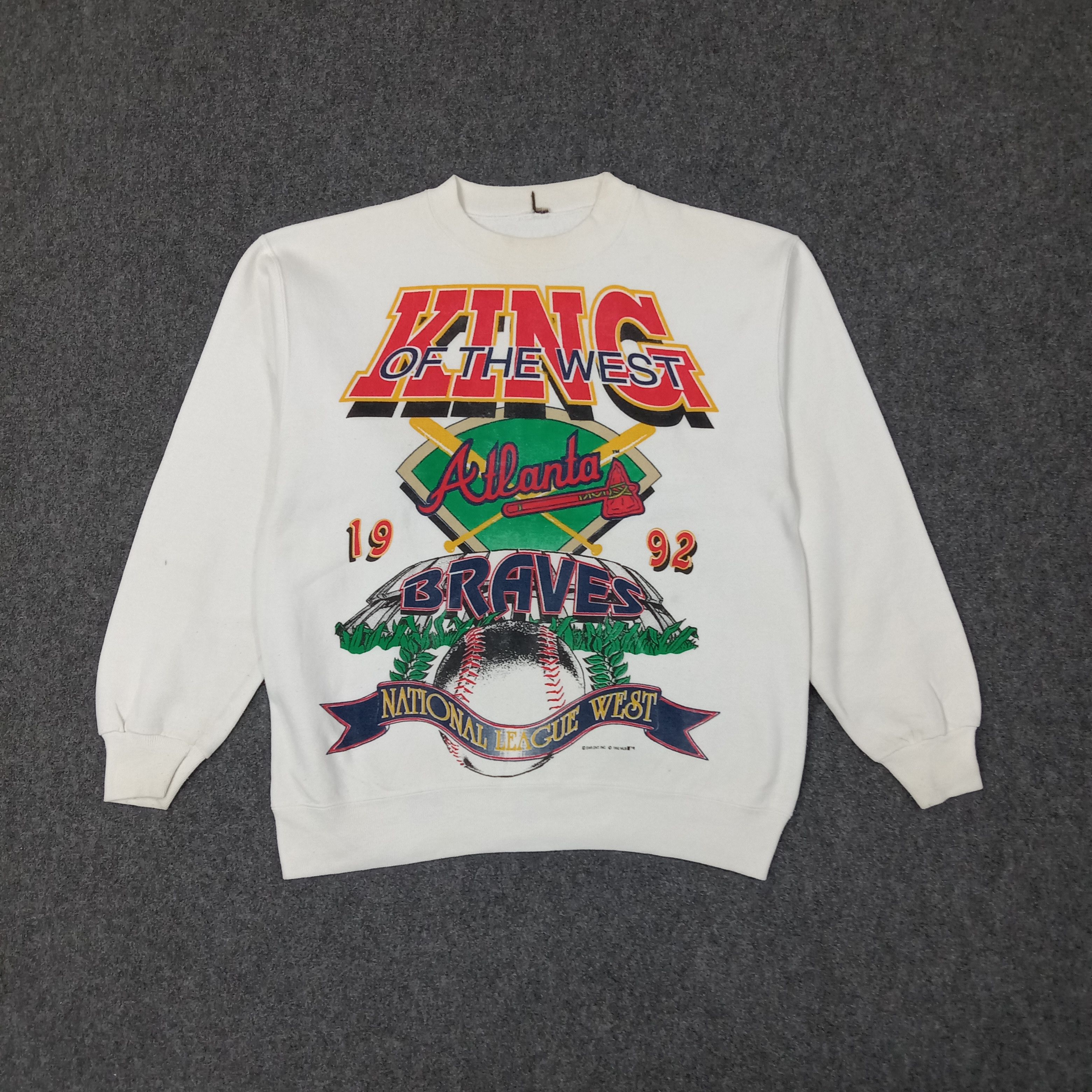 MLB Atlanta Braves KING OF THE WEST American Sweatshirt C255N7 Size US M / EU 48-50 / 2 - 1 Thumbnail