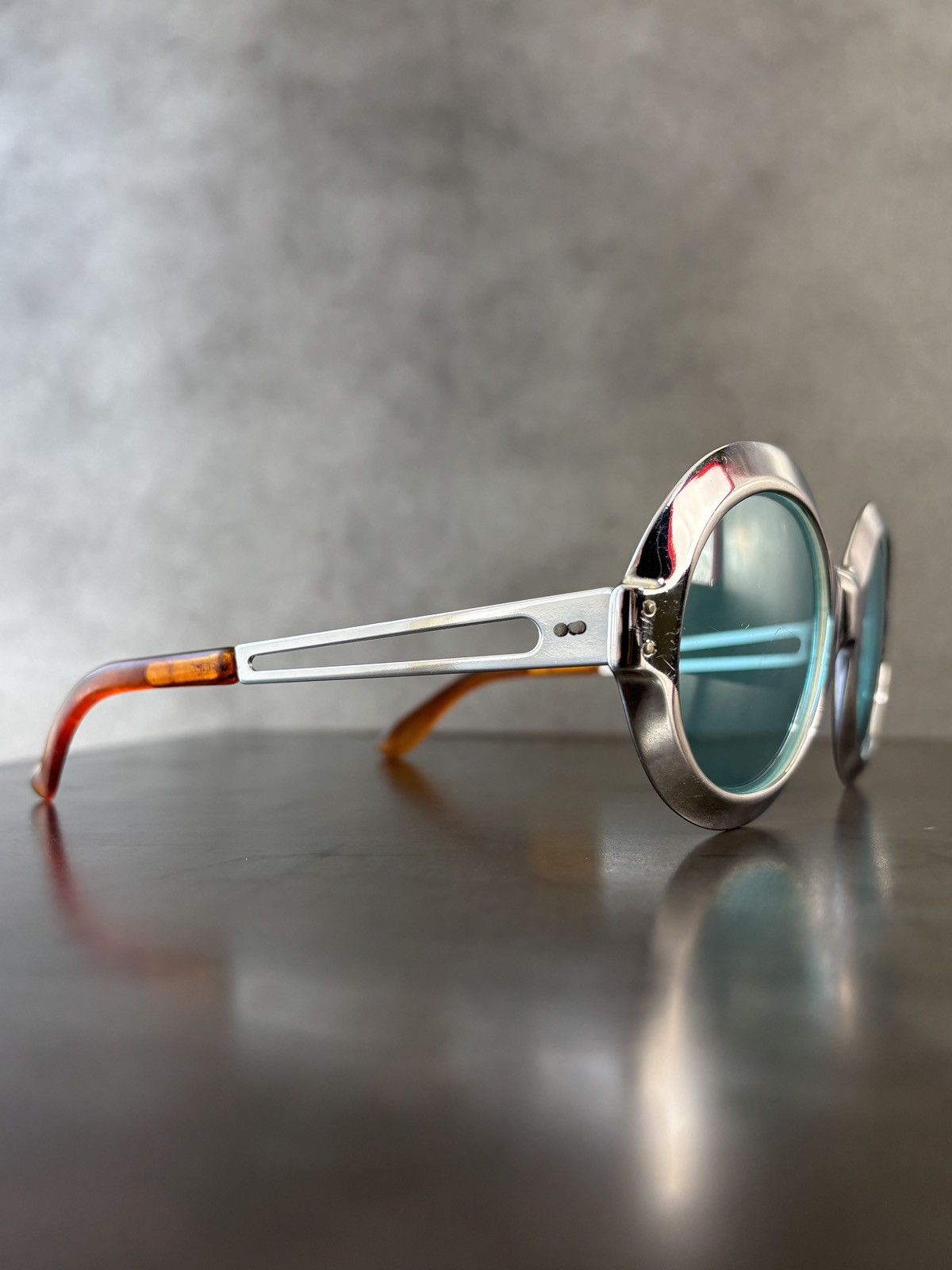 Vintage True Vintage Sunglasses Space Age Chrome Metal Oversized 60s Size ONE SIZE - 19 Thumbnail