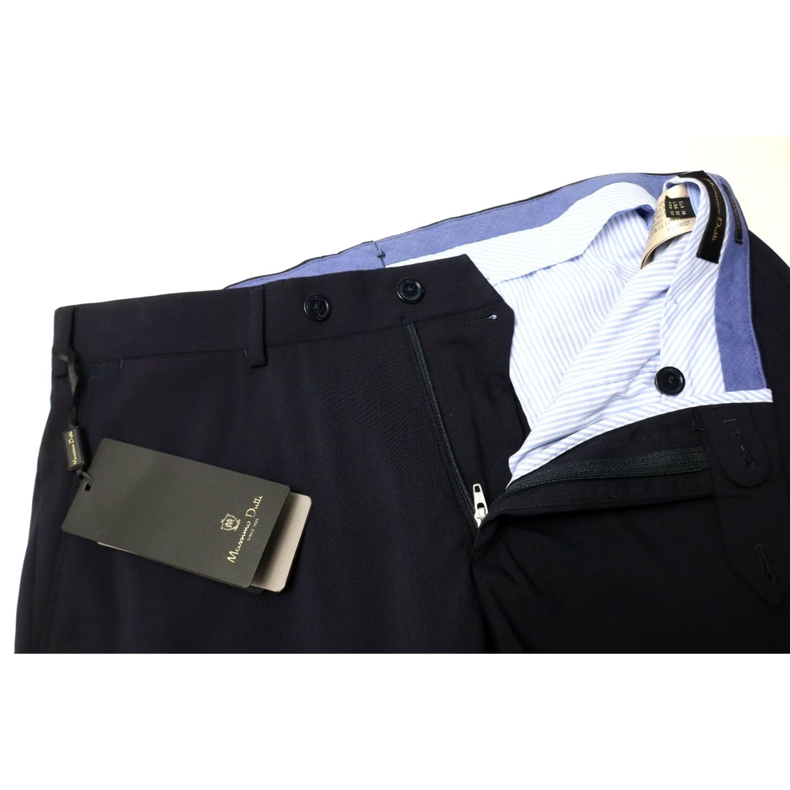 Massimo Dutti Massimo Dutti Pleated Mens UK 30 Black Trousers Men Zip Fly Pure Wool Tapered Fit Size US 30 / EU 46 - 4 Thumbnail