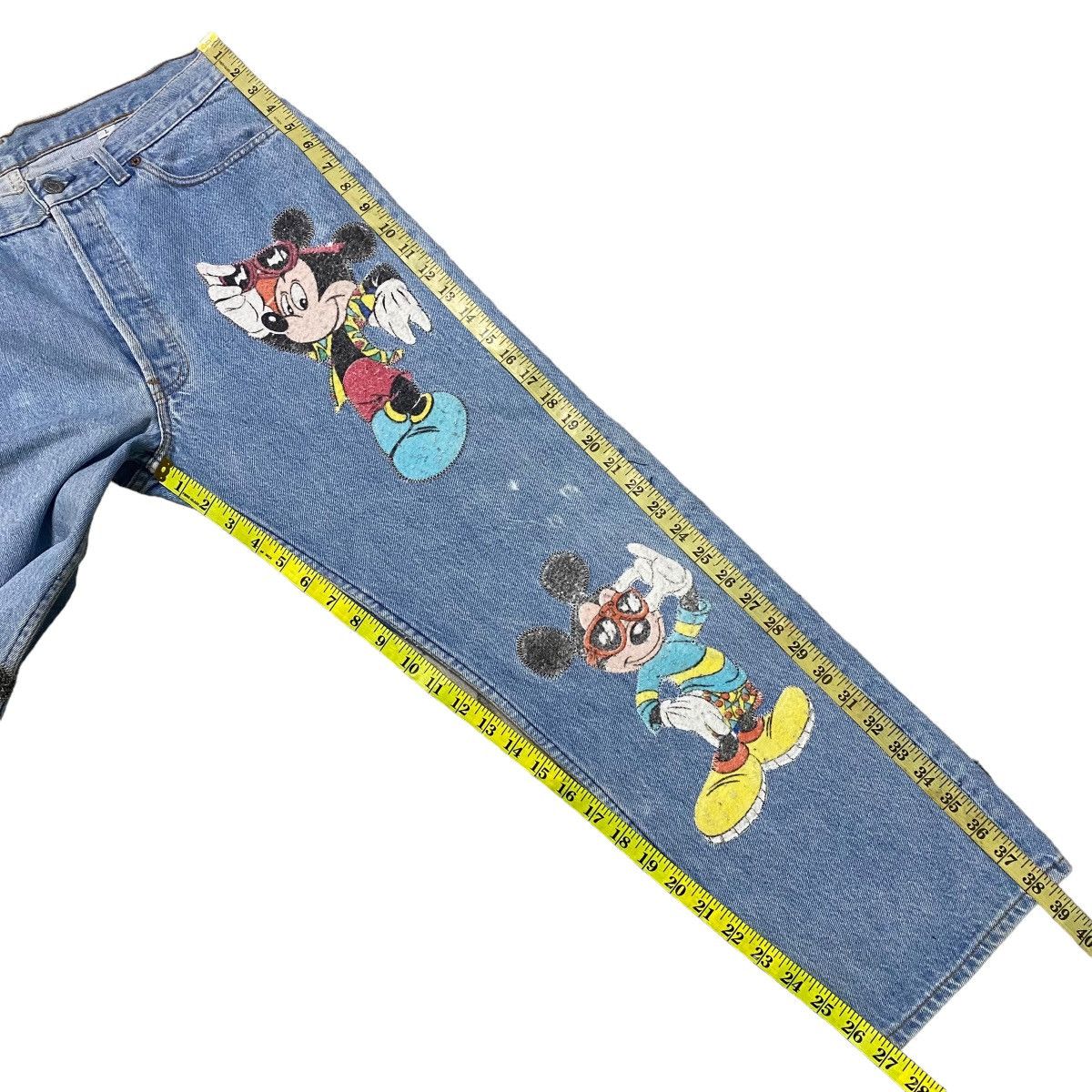 Levi's Vintage 90s Mickey X Levis 501 Lightwash Jeans Size US 33 - 22 Thumbnail