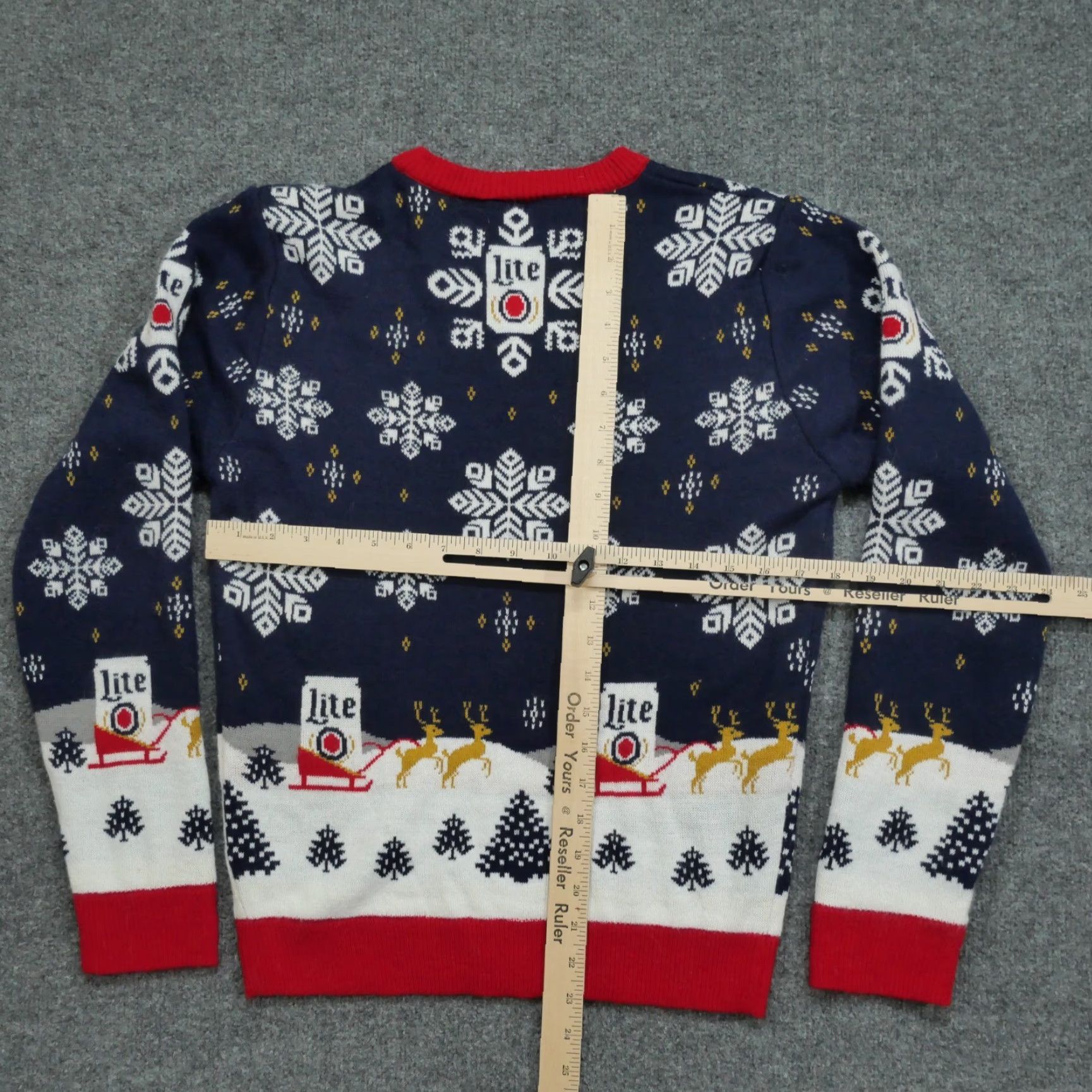 Vintage Coors Lite Sweater Miller Pullover Crew Neck Long Sleeve Blue Adult Small Christmas Beer Alcohol Embroidered Vintage No (note: ensure length <200) Size US S / EU 44-46 / 1 - 7 Thumbnail