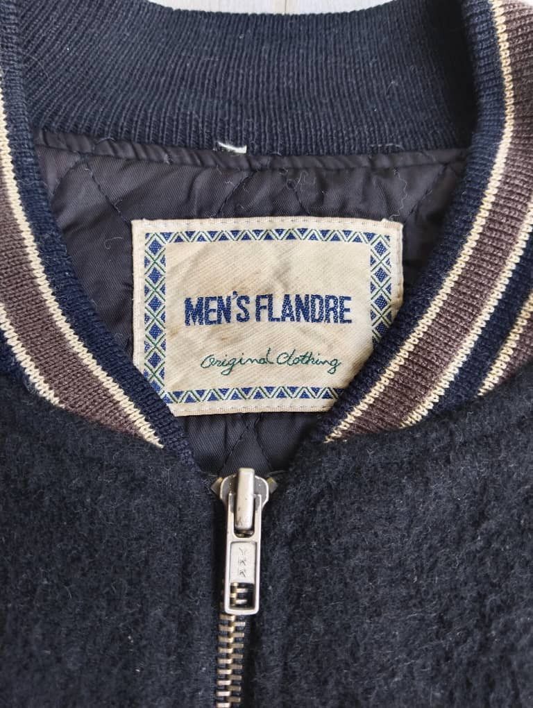 Men's Wearhouse × Vintage True Vintage 1966 Men's Flandre Big Logo Bomber Jacket Size US XL / EU 56 / 4 - 3 Thumbnail