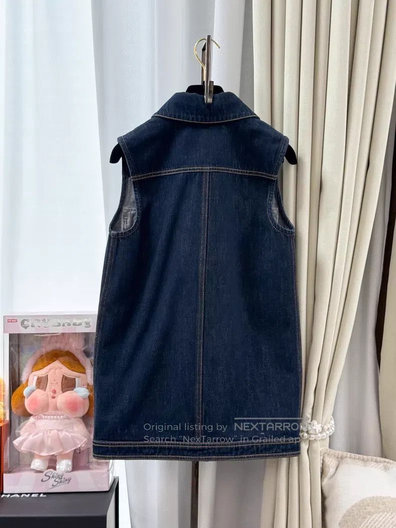 Chanel Chanel Four-pocket vintage denim vest jacket Size XXS / US 00 / IT 34 - 3 Thumbnail