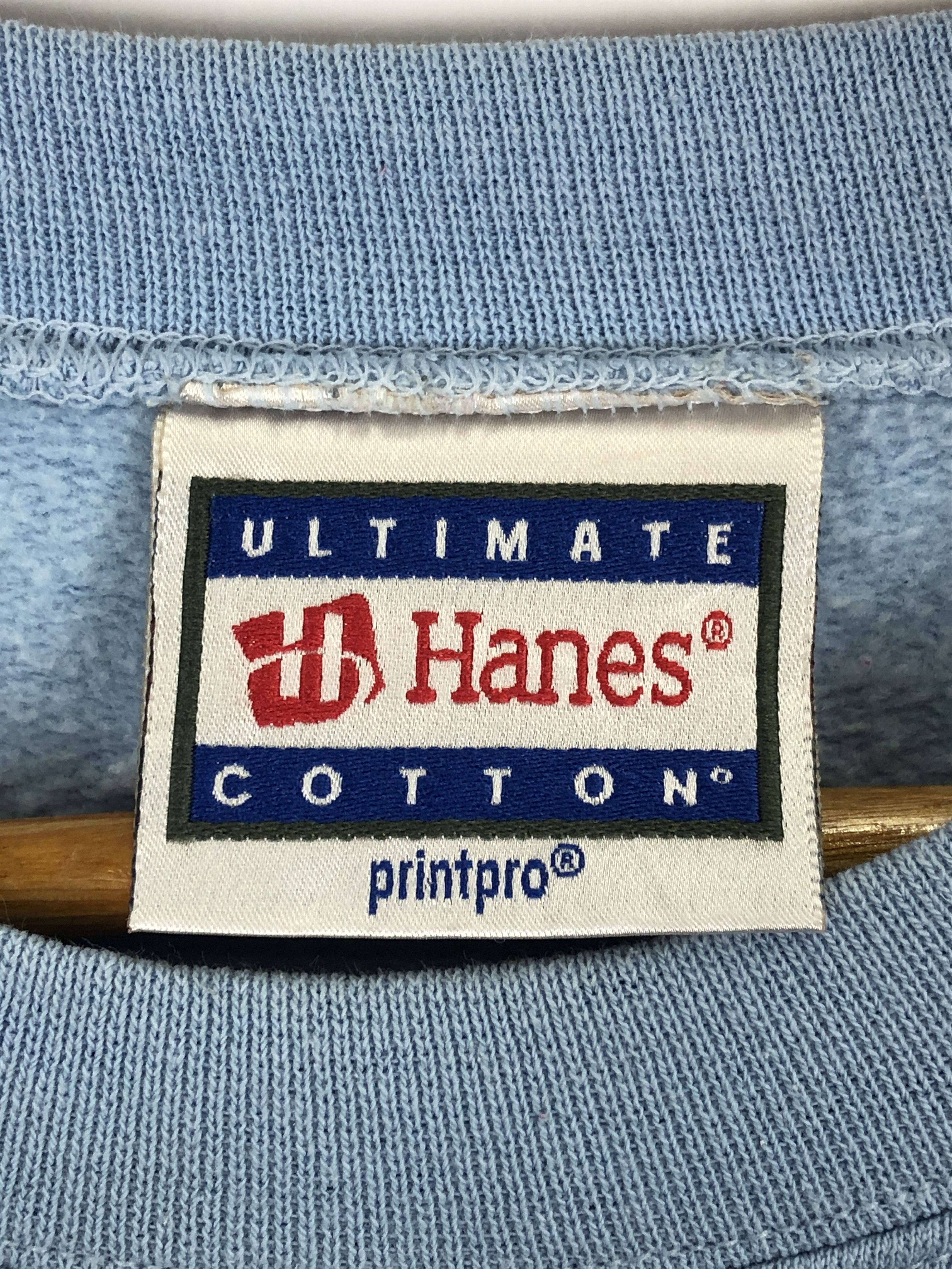 Hanes × Vintage Vintage 90s Hanes Pullover Crewneck Blank Sweatshirt Size US XXL / EU 58 / 5 - 5 Thumbnail