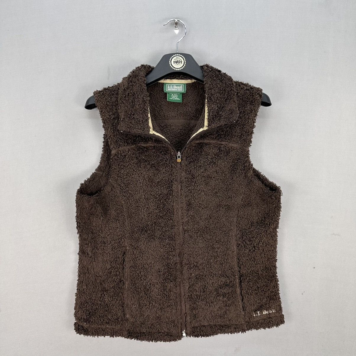 Vintage L.L Bean Polartec Deep Pile Zipper Vest