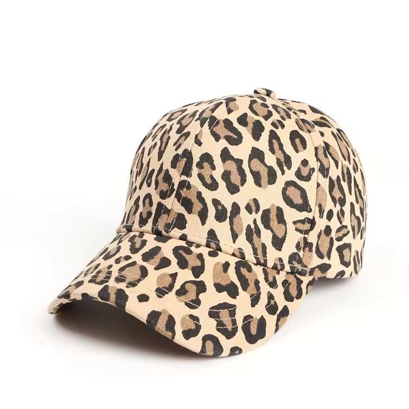 Japanese Brand Leopard Print Baseball Hat Size ONE SIZE - 2 Thumbnail