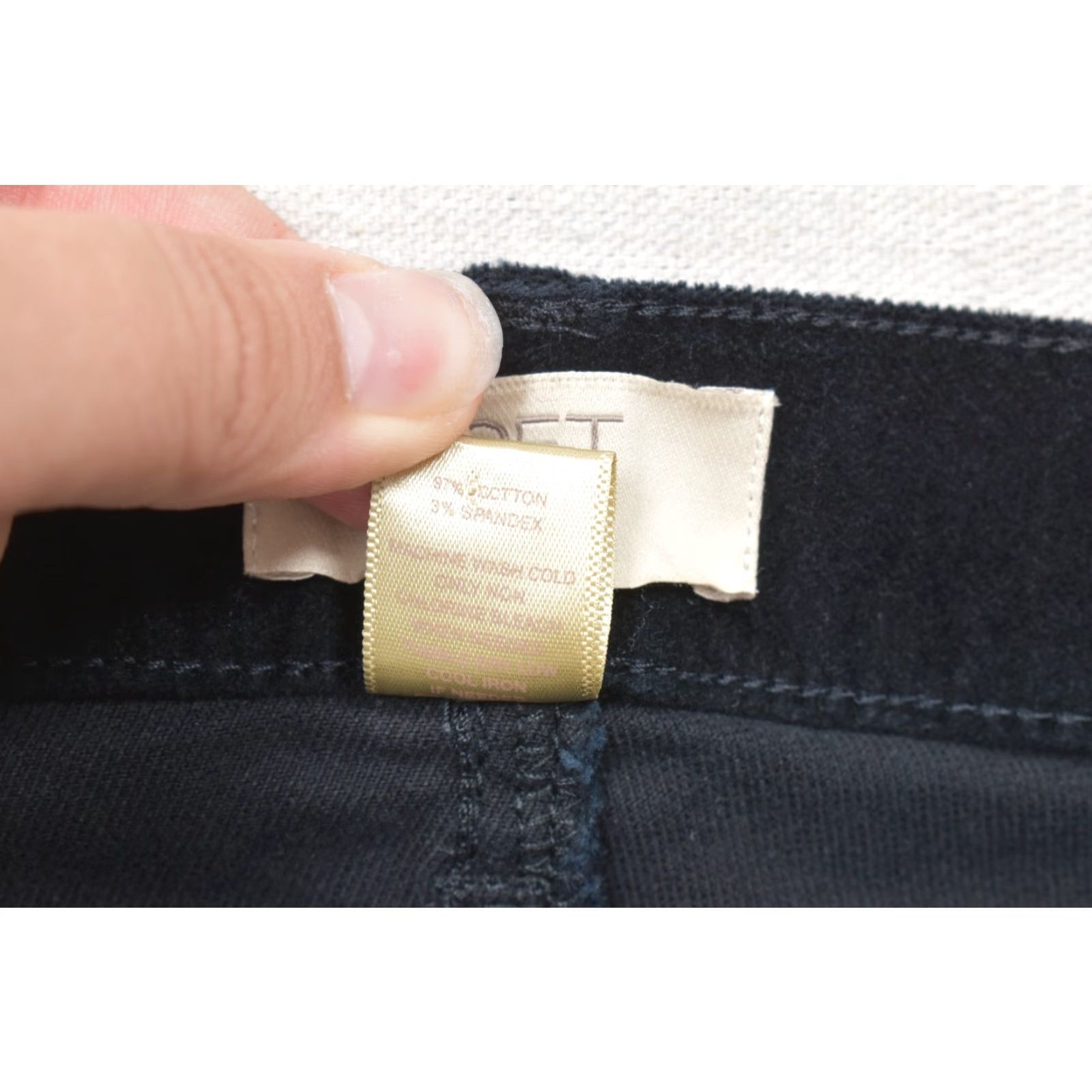 Loft LOFT Outlet Modern Skinny Corduroy Pants Women's 6P Petite Black Cotton Stretch Slim & Stretch Size 28" / US 6 / IT 42 - 7 Thumbnail