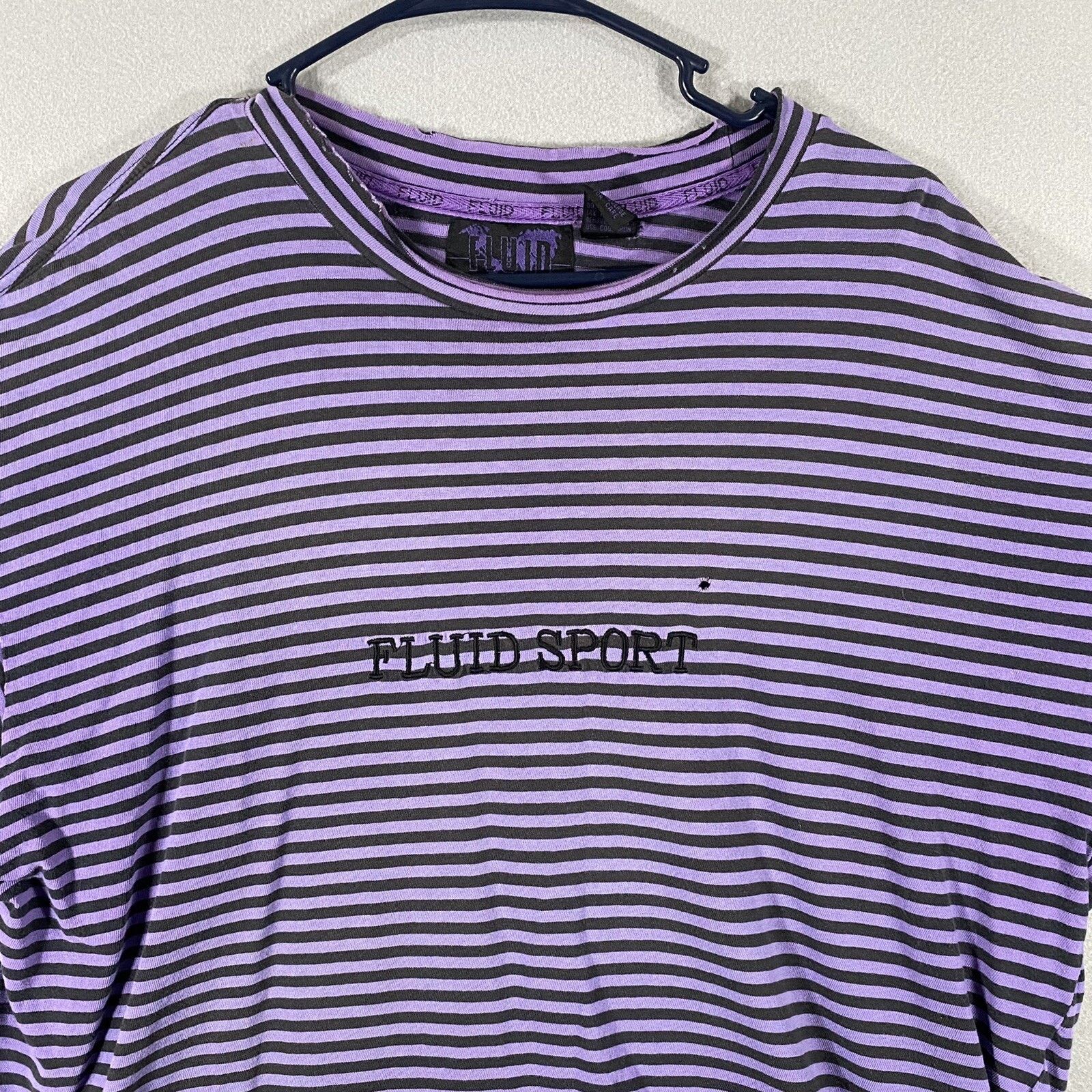 Other Vtg Fluid Sport Striped Distressed T Shirt USA Made Large Size US L / EU 52-54 / 3 - 8 Thumbnail