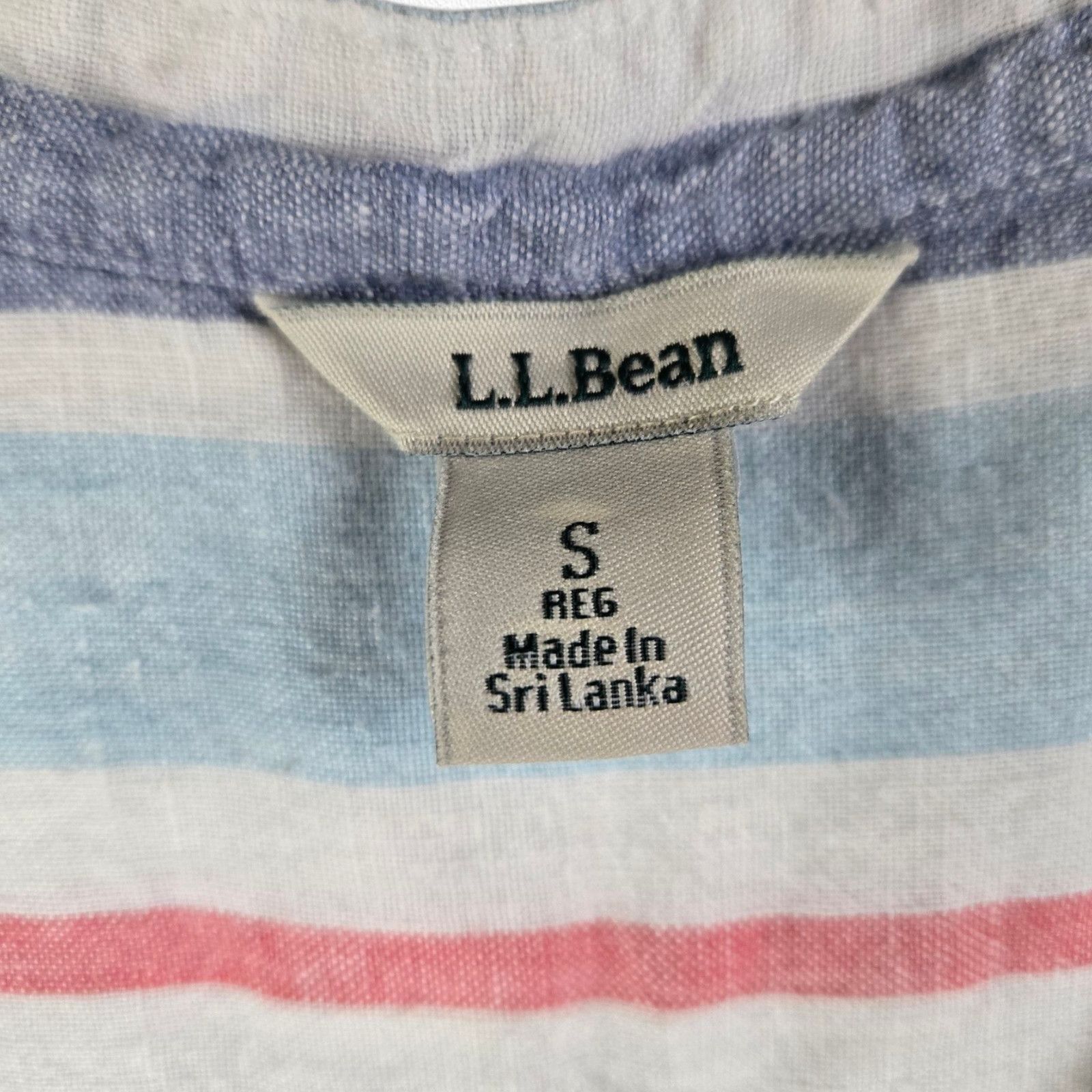 L.L. Bean L.L. Bean 100% Linen Blue White Stripe Tunic Size Small Size S / US 4 / IT 40 - 5 Thumbnail