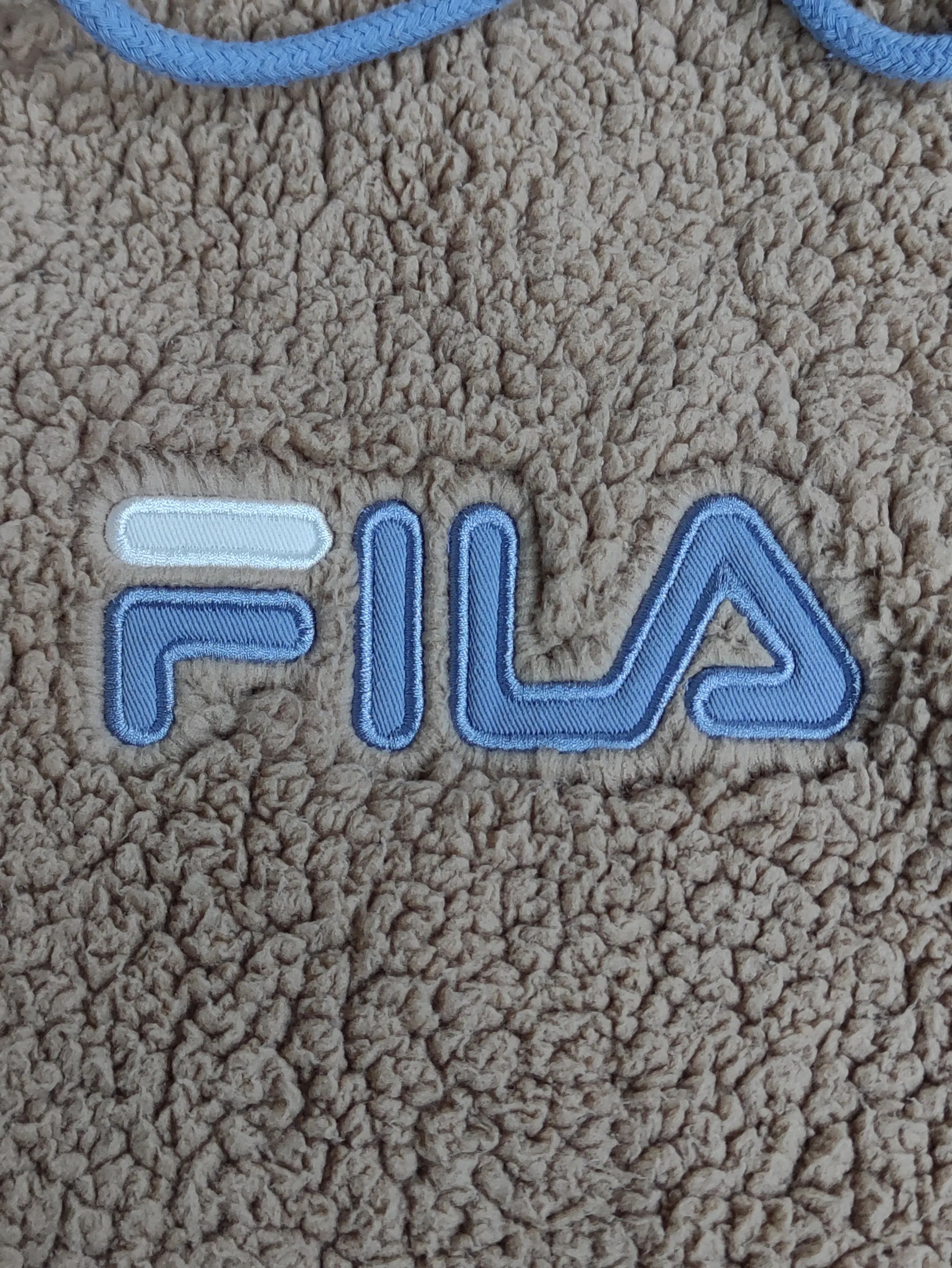 Fila FILA Sherpa Fleece Zip-Up Hoodie Beige Retro Streetwear Size US S / EU 44-46 / 1 - 4 Thumbnail