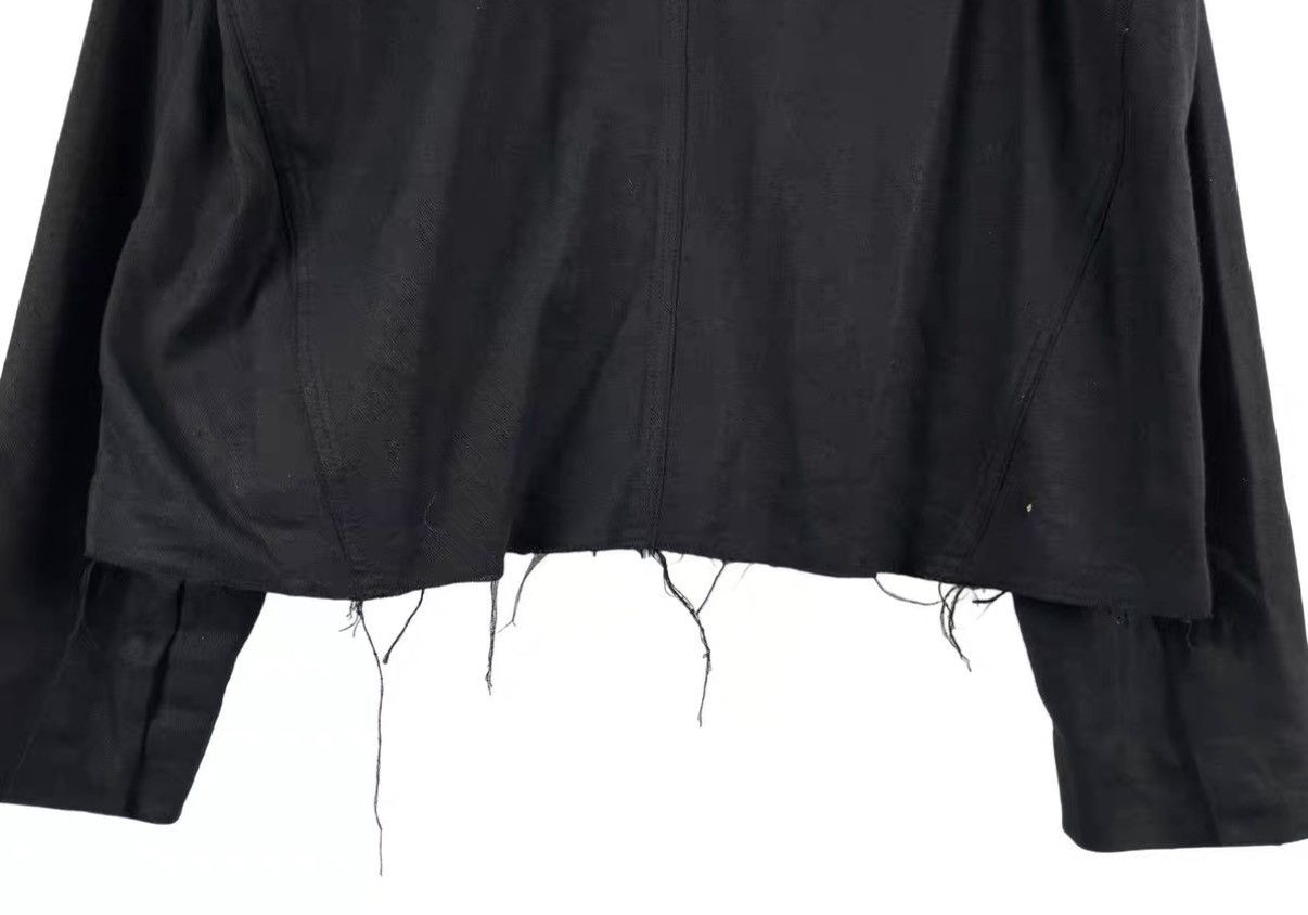 blackmerle Blackmerle Distressed Fringe Zip-Up Hooded Jacket J31 Size US L / EU 52-54 / 3 - 5 Thumbnail
