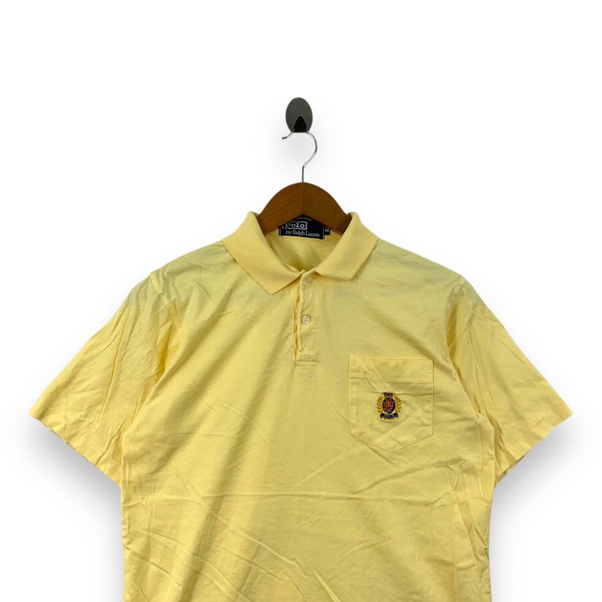 Polo Ralph Lauren Vintage 90’ POLO RALPH LAUREN Crest Logo Pocket Tee Shirt Size US M / EU 48-50 / 2 - 2 Thumbnail