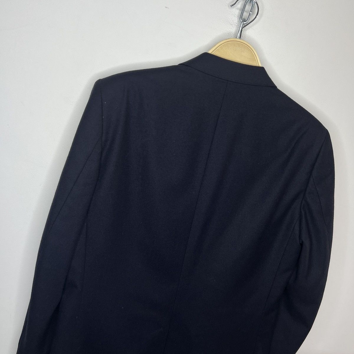 Balmain Vintage Balmain Luxury Blazer Wool Navy Buttons Jacket Size 40R - 11 Thumbnail