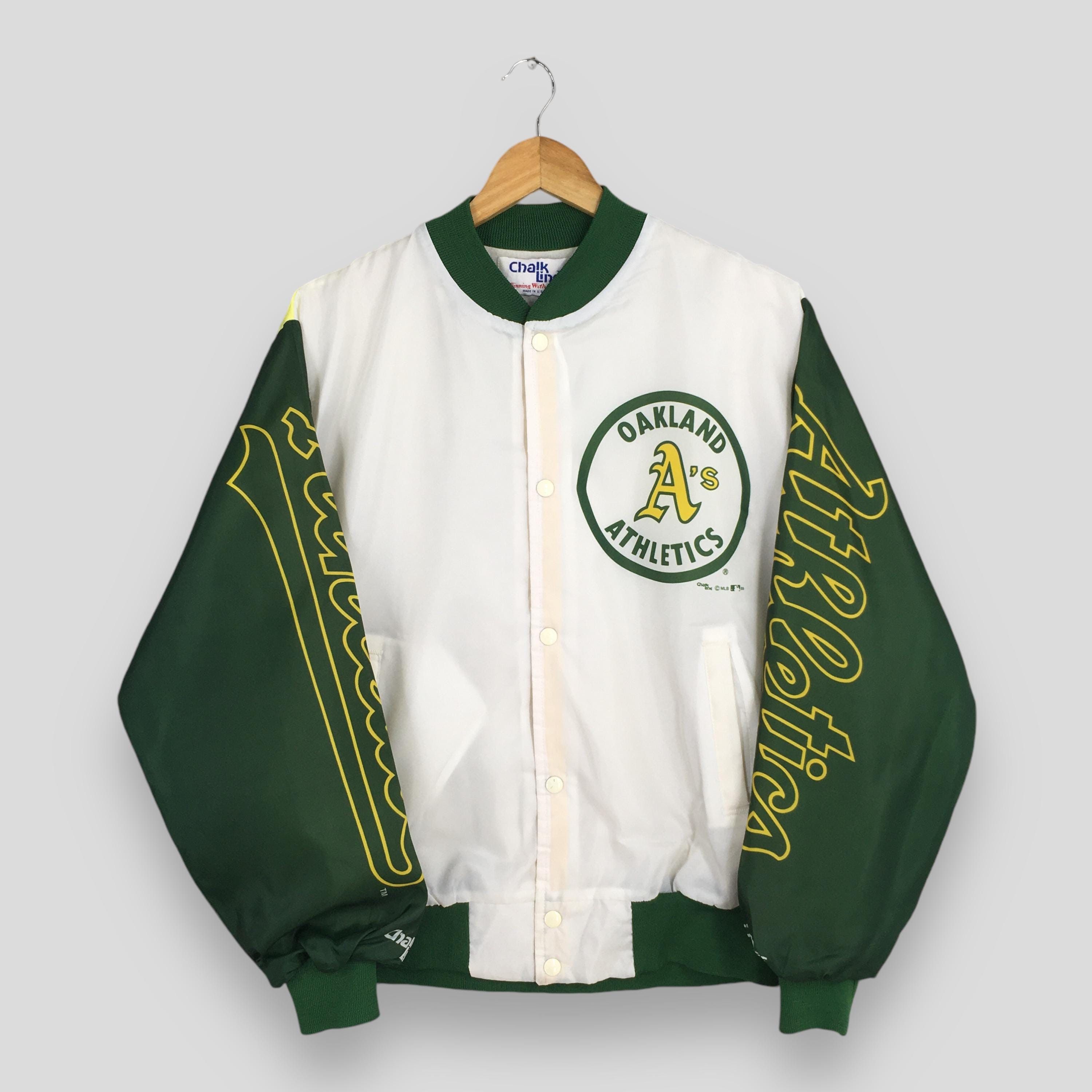 Chalk Line Vintage 90s Oakland Athletics MLB Fanimation Jacket Large Size US L / EU 52-54 / 3 - 3 Thumbnail
