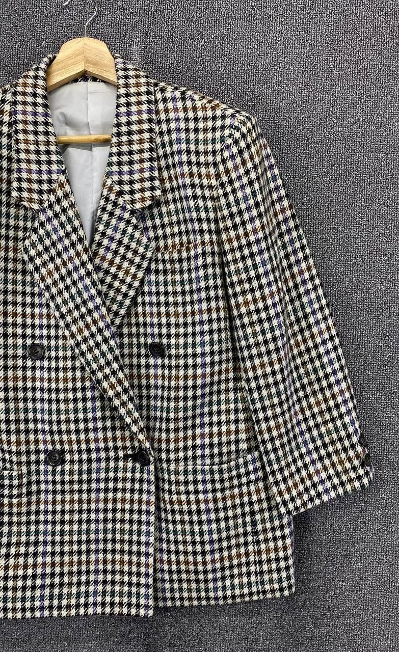 Burberry × Vintage Vintage Burberry Rare Wool Blazer Coat Jacket Size US M / EU 48-50 / 2 - 4 Thumbnail