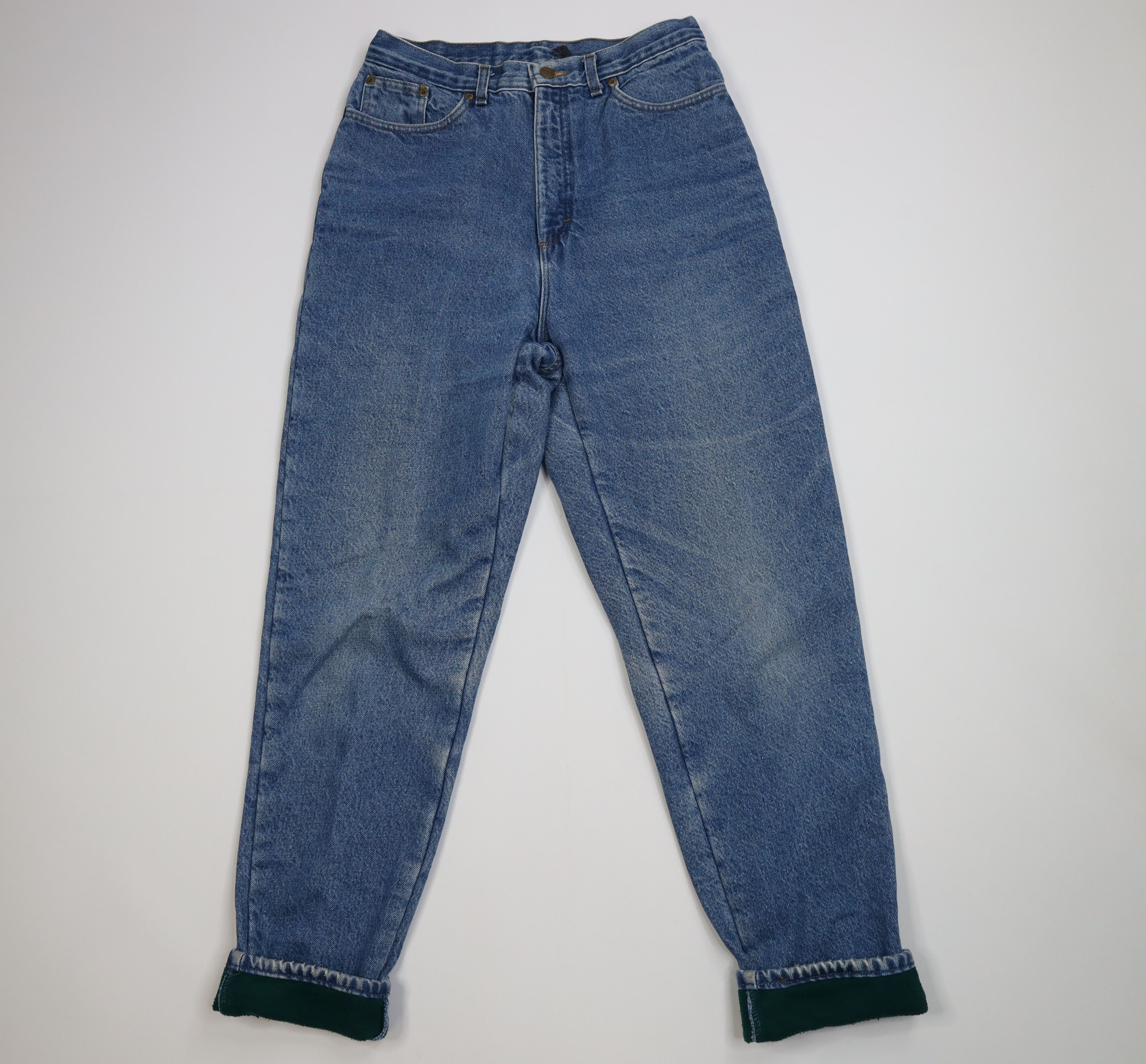 L.L. Bean Vintage 90s LL Bean Fleece Lined Tapered Leg Denim Jeans USA Size US 30 / EU 46 - 1 Thumbnail