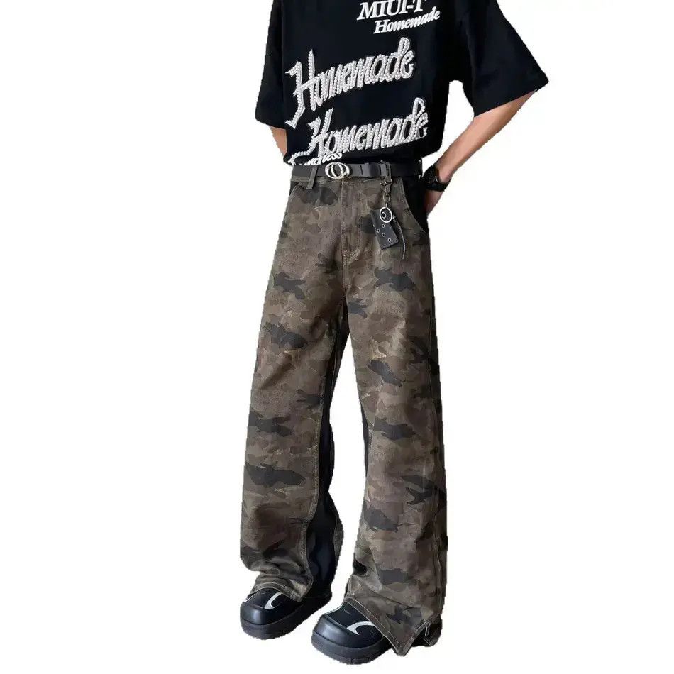 Japanese Brand Retro casual patchwork camouflage jeans Size US 32 / EU 48 - 5 Thumbnail