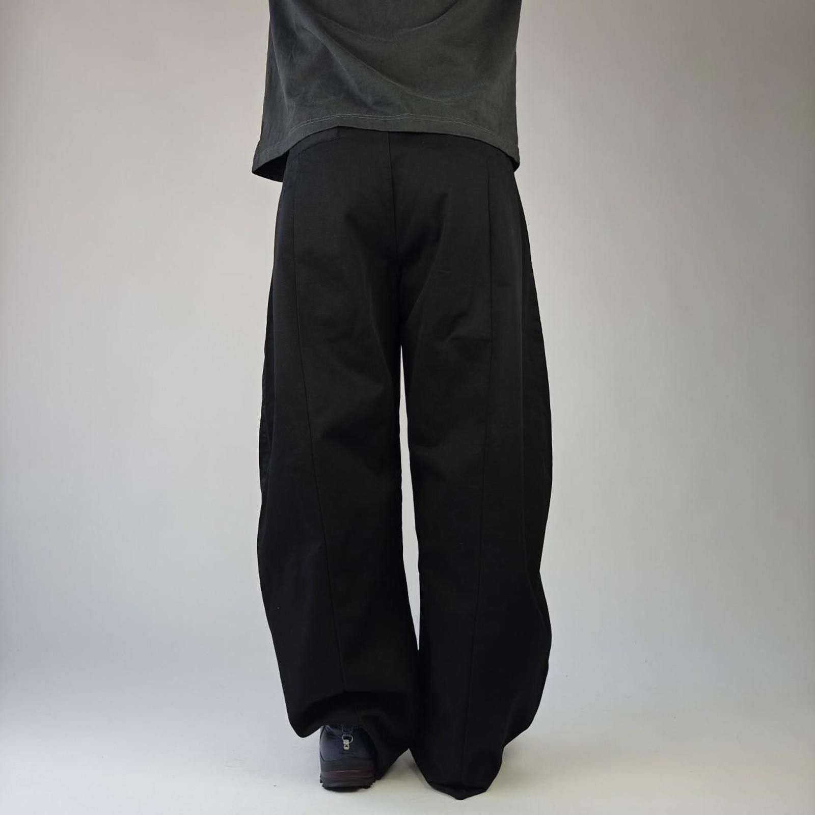 Other Black Wide Leg Button-Up Trousers Size US 34 / EU 50 - 5 Thumbnail