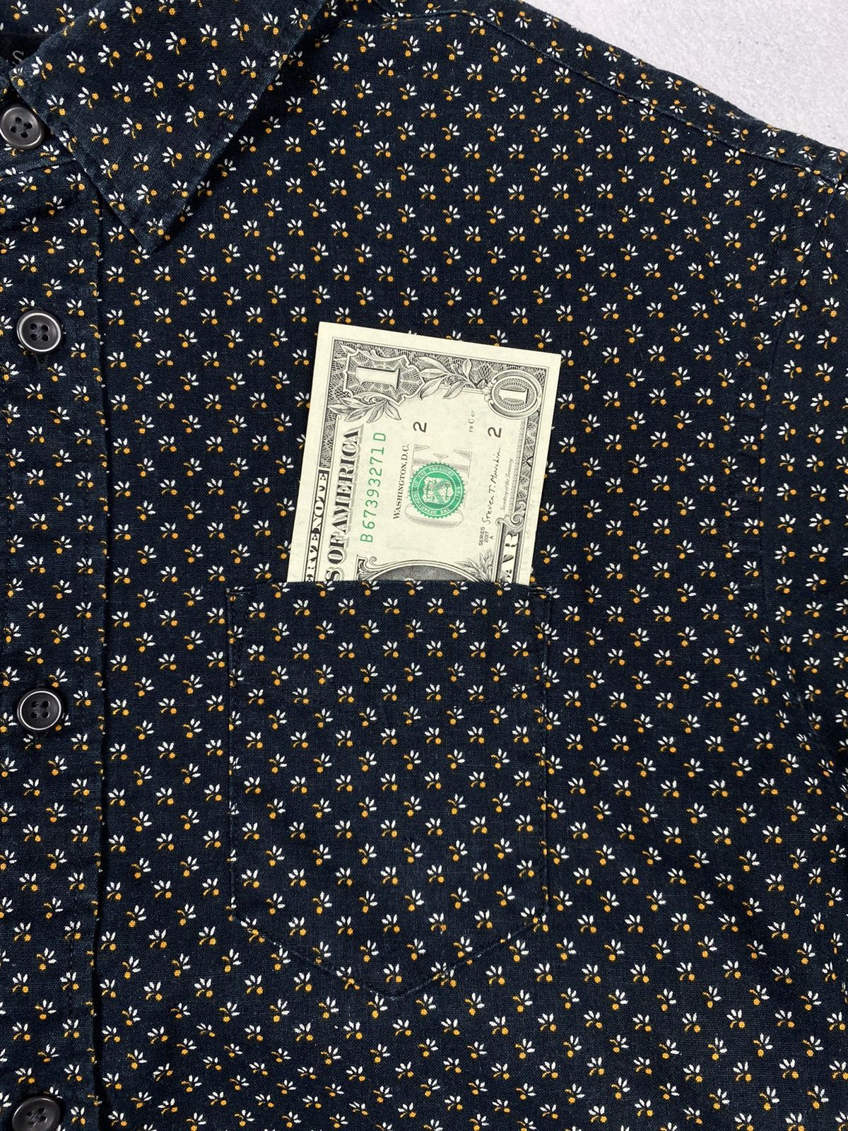 Allsaints Allsaints Flowers Print Designer Luxury Button Up Shirt Size US S / EU 44-46 / 1 - 6 Thumbnail