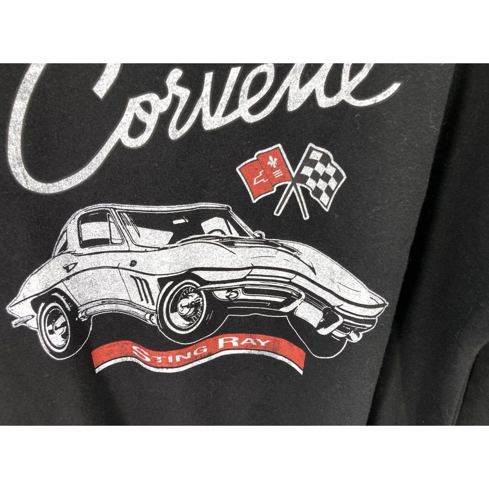 Vintage VINTAGE Corvette Sting Ray Sweatshirt Women XL Black Long Sleeve Crew Neck NWT Size XL / US 12-14 / IT 48-50 - 4 Thumbnail