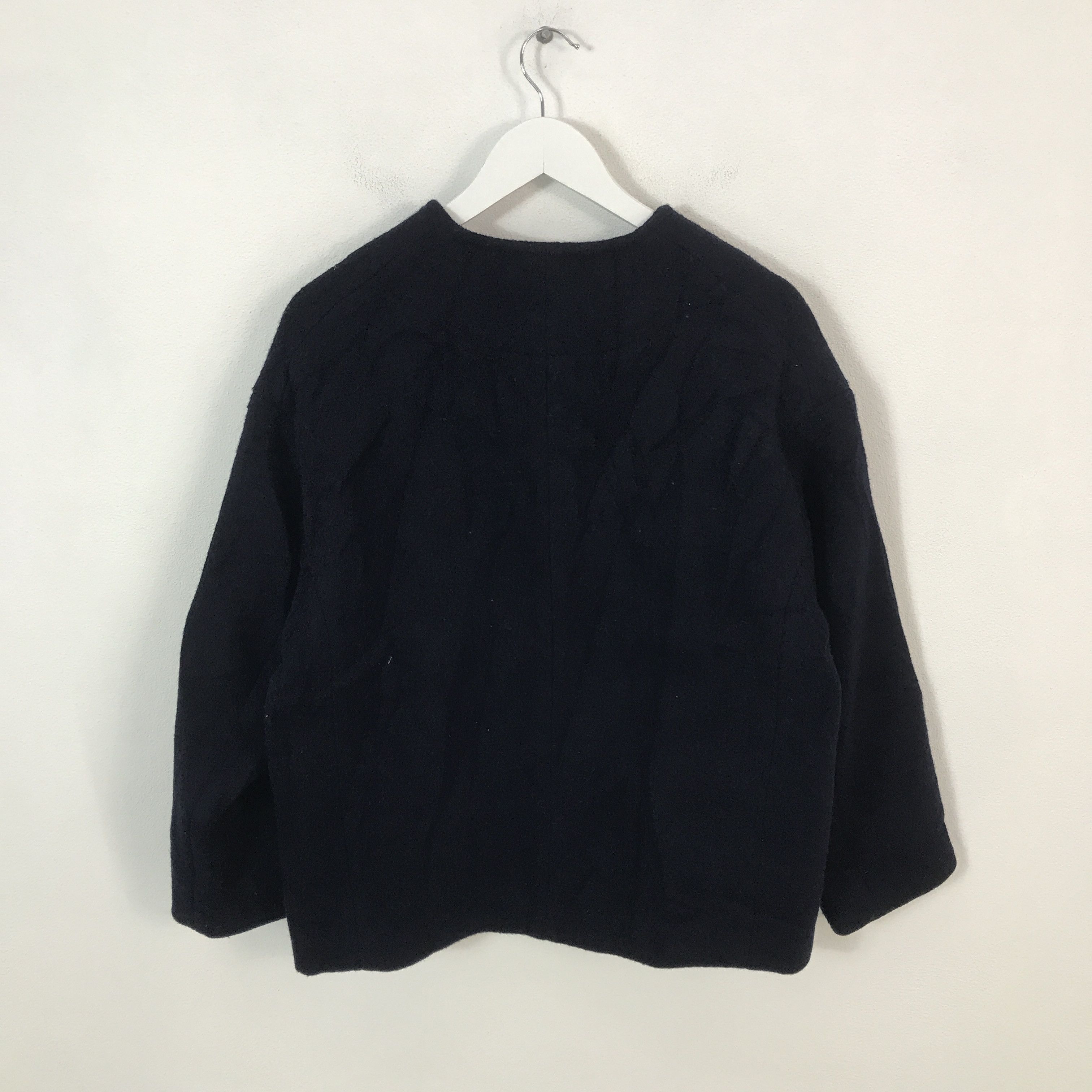 Danton Vtg Dantom Japan Wool button Design Kimono collar jacket Size US L / EU 52-54 / 3 - 3 Thumbnail