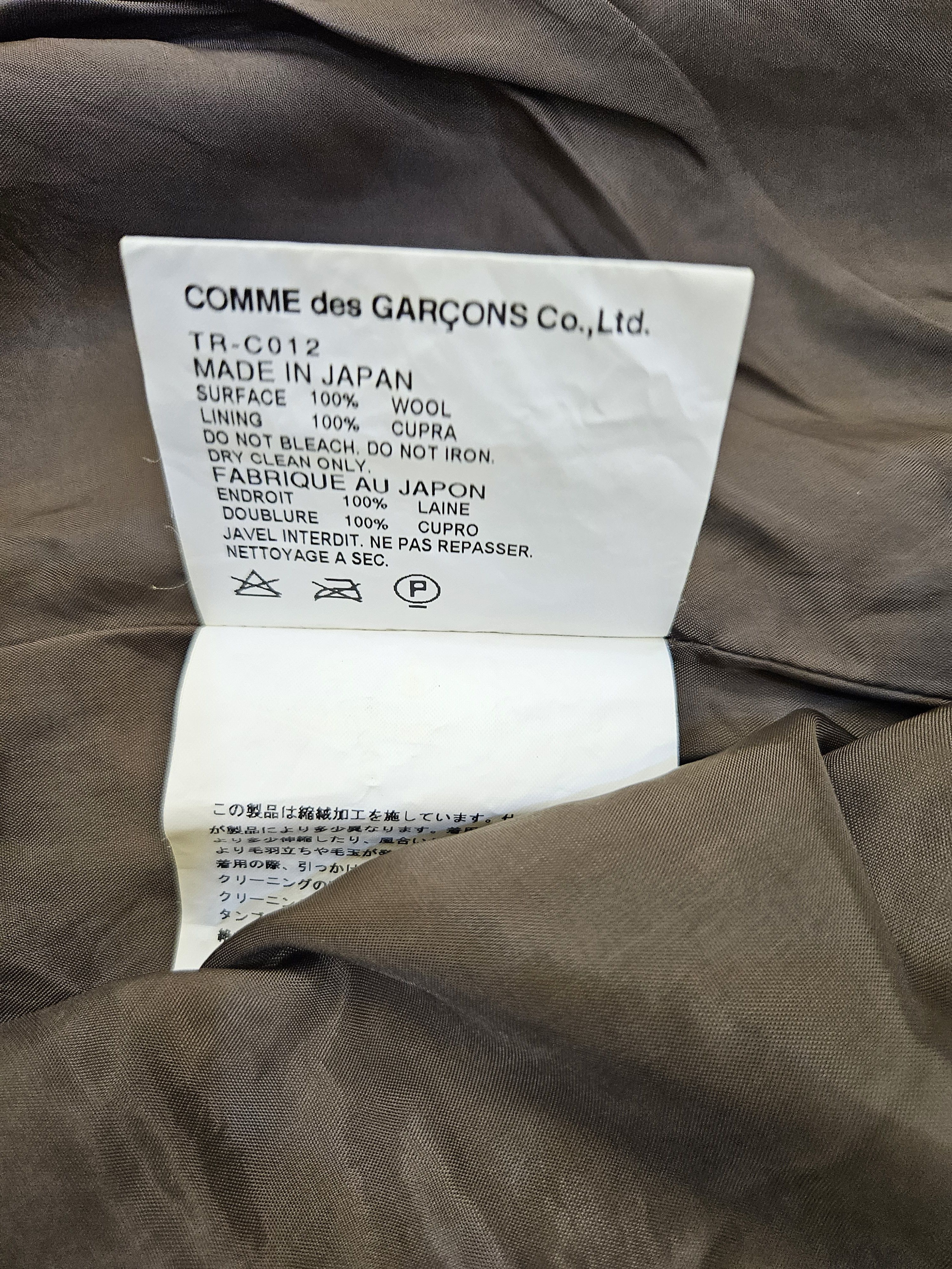 Comme des Garcons Comme des Garçons Women Long Wool Coat - AvantGarde Elegance Size S / US 4 / IT 40 - 13 Thumbnail