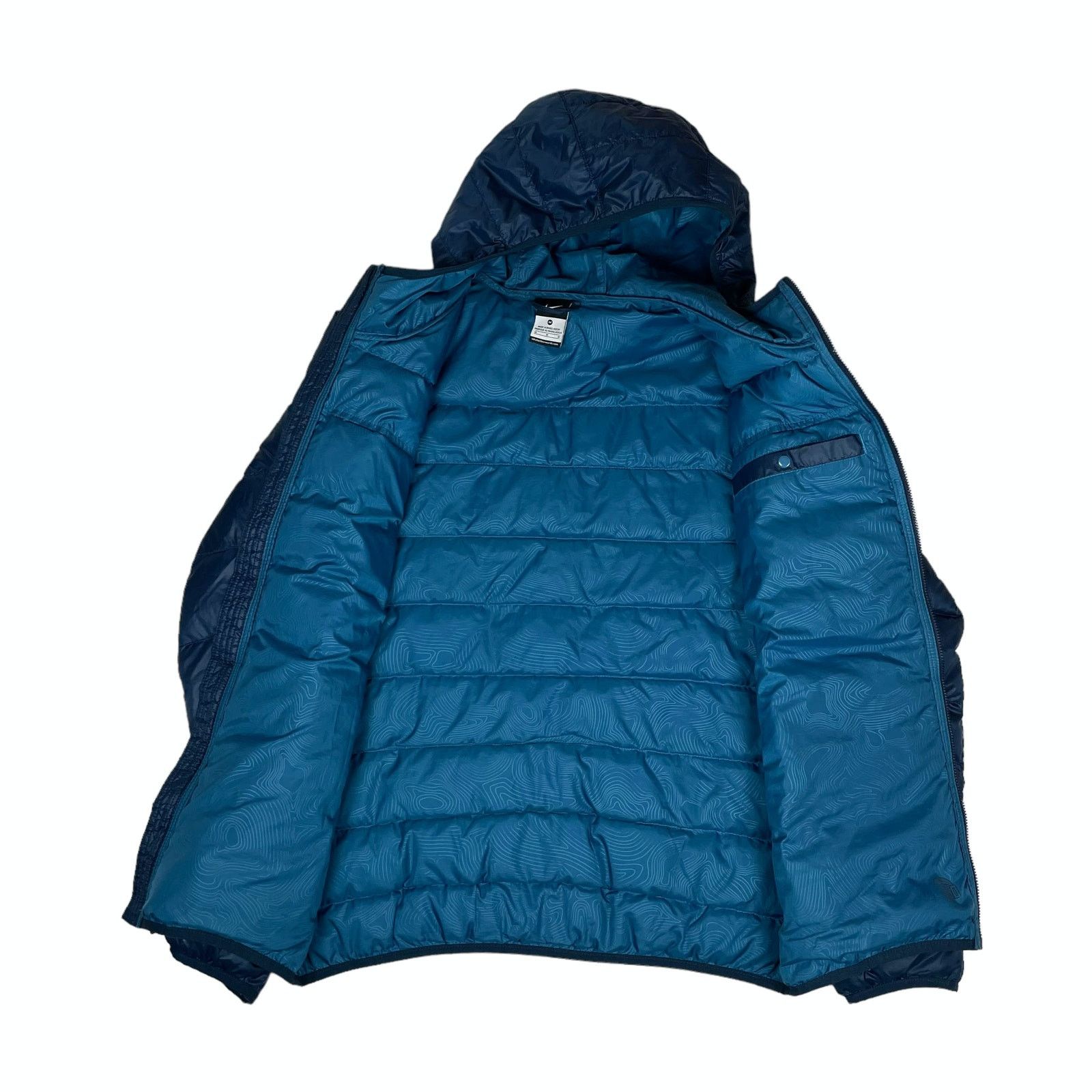 Nike × Vintage Nike Swoosh 550 Mens Navy Polyester Full Zip Puffer Jacket M Size US M / EU 48-50 / 2 - 10 Thumbnail