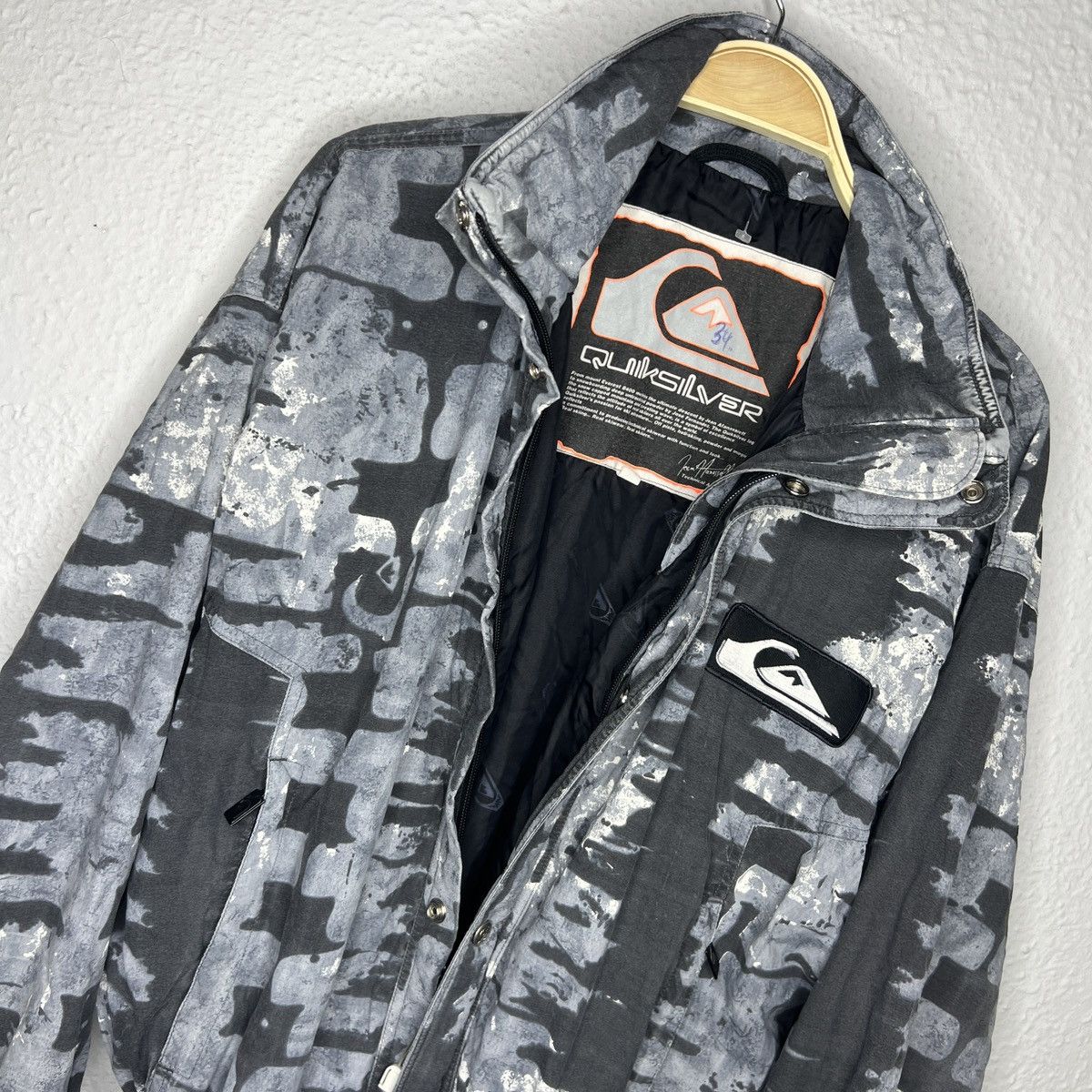Quicksilver × Quiksilver × Vintage Quiksilver Vintage Tracksuit Suit Ski Racing Body Camo Print Size US M / EU 48-50 / 2 - 9 Thumbnail