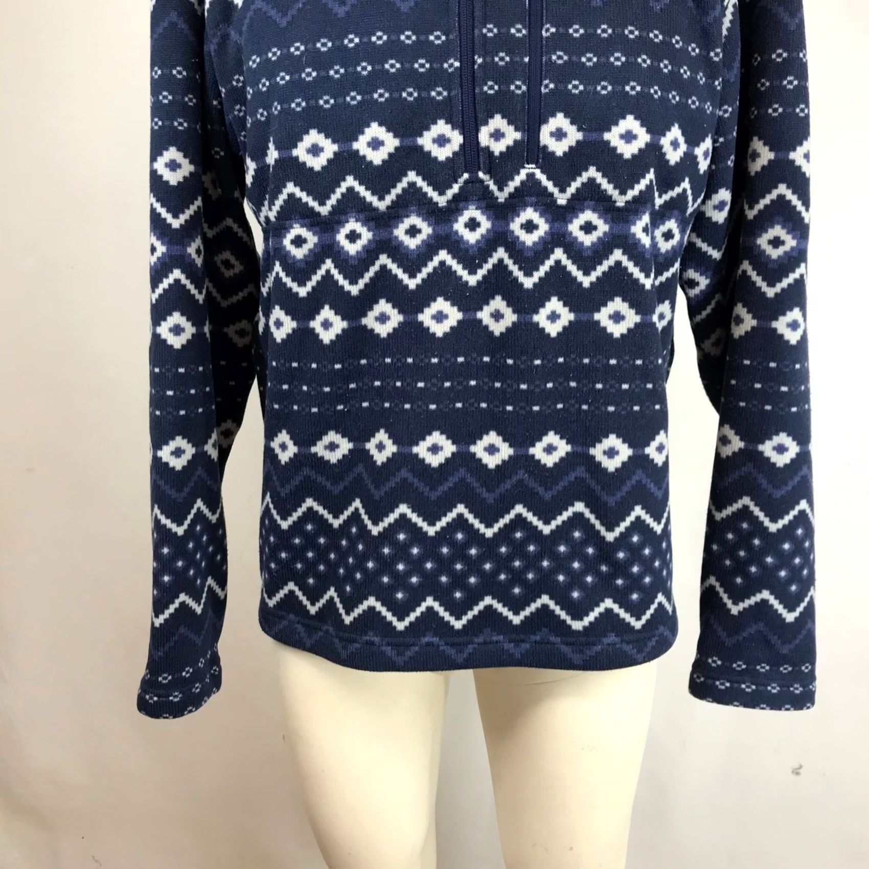 Marmot Marmot Mountain Works Mens Blue Fair Isle Fleece Pullover M14975 Medium Size US M / EU 48-50 / 2 - 3 Thumbnail