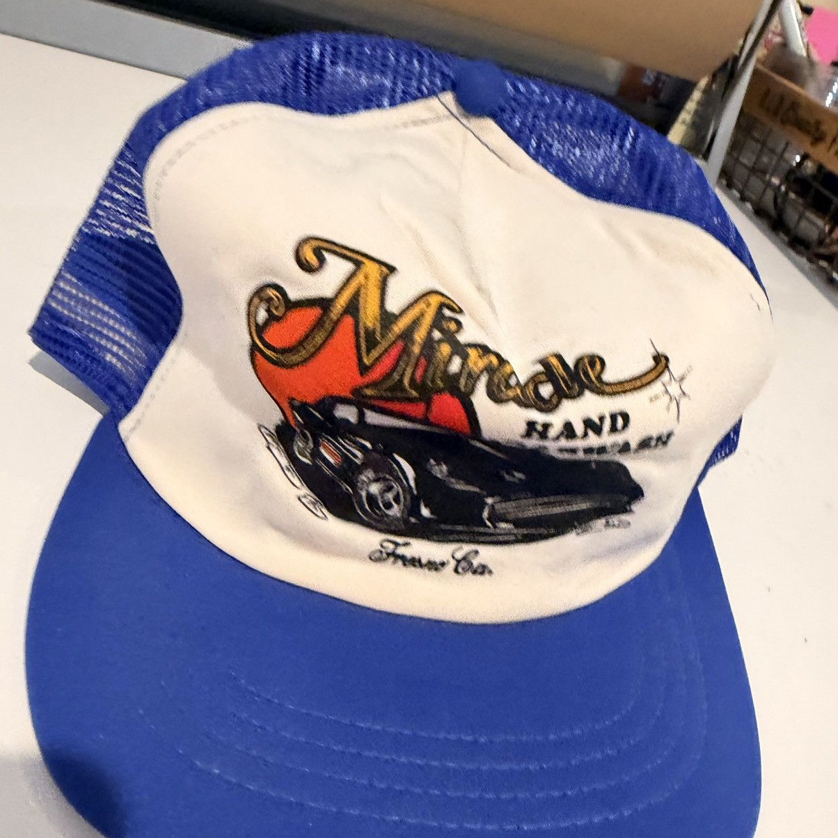 Vintage Vintage Miracle Hand Car Wash Trucker Hat 80s Fresno Size ONE SIZE - 2 Thumbnail