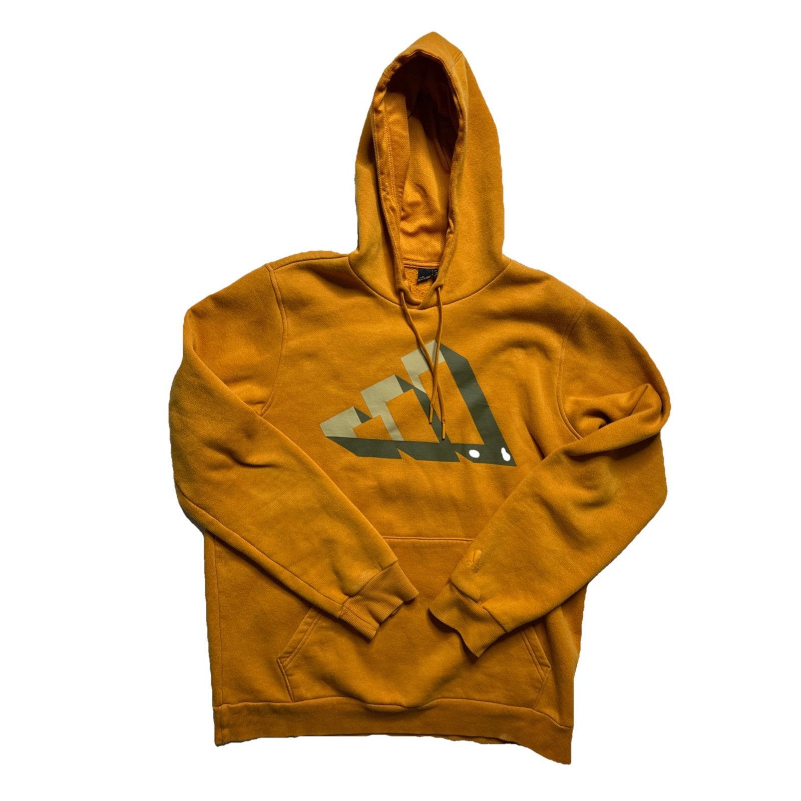Adidas Adidas Hoodie Mens Medium Orange Pullover 3d Logo Outerwear Size US M / EU 48-50 / 2 - 1 Thumbnail