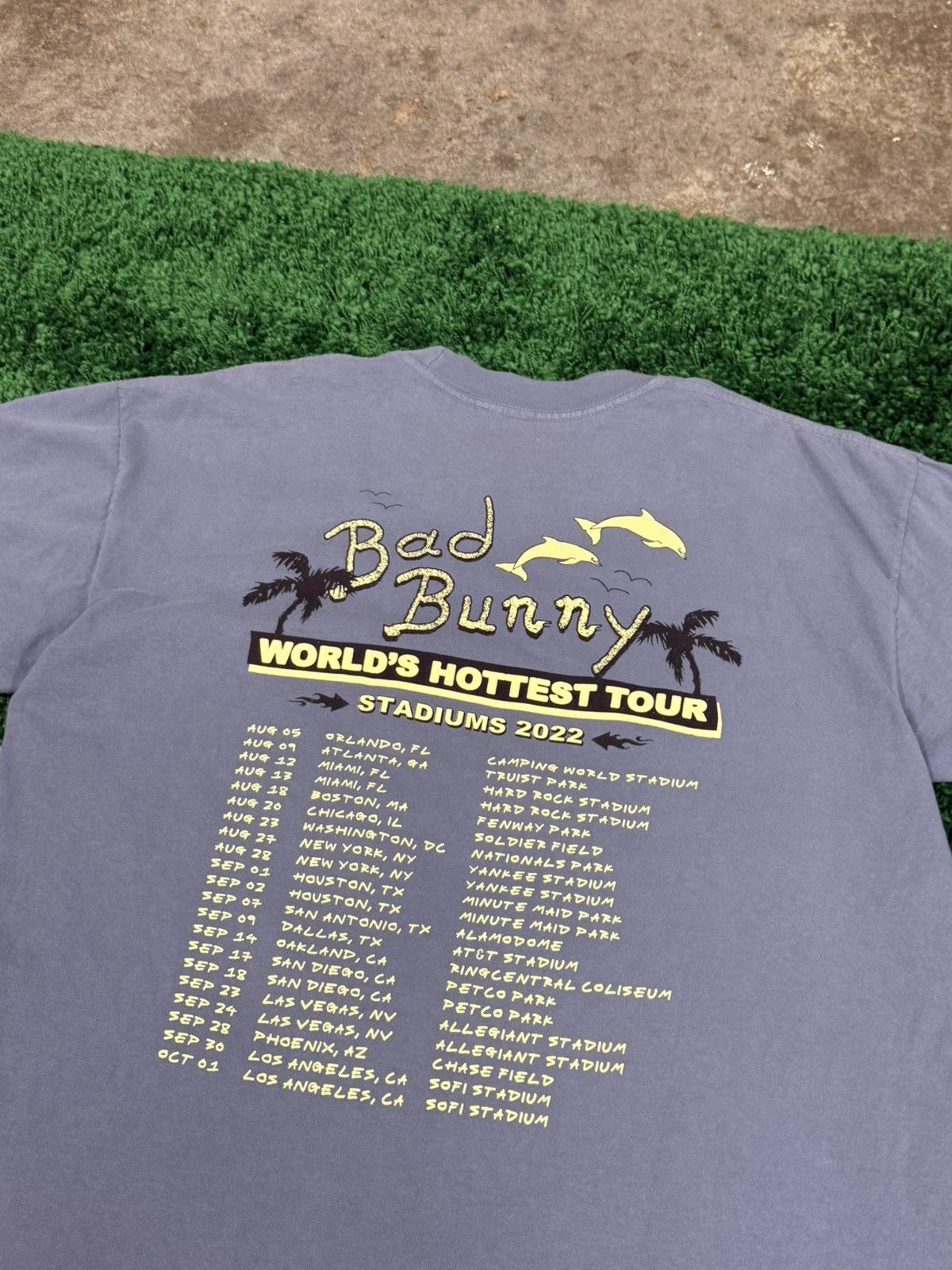 Other RARE Bad Bunny El Ultimo Tour Del Mundo Tee Blue Large Size US L / EU 52-54 / 3 - 6 Thumbnail