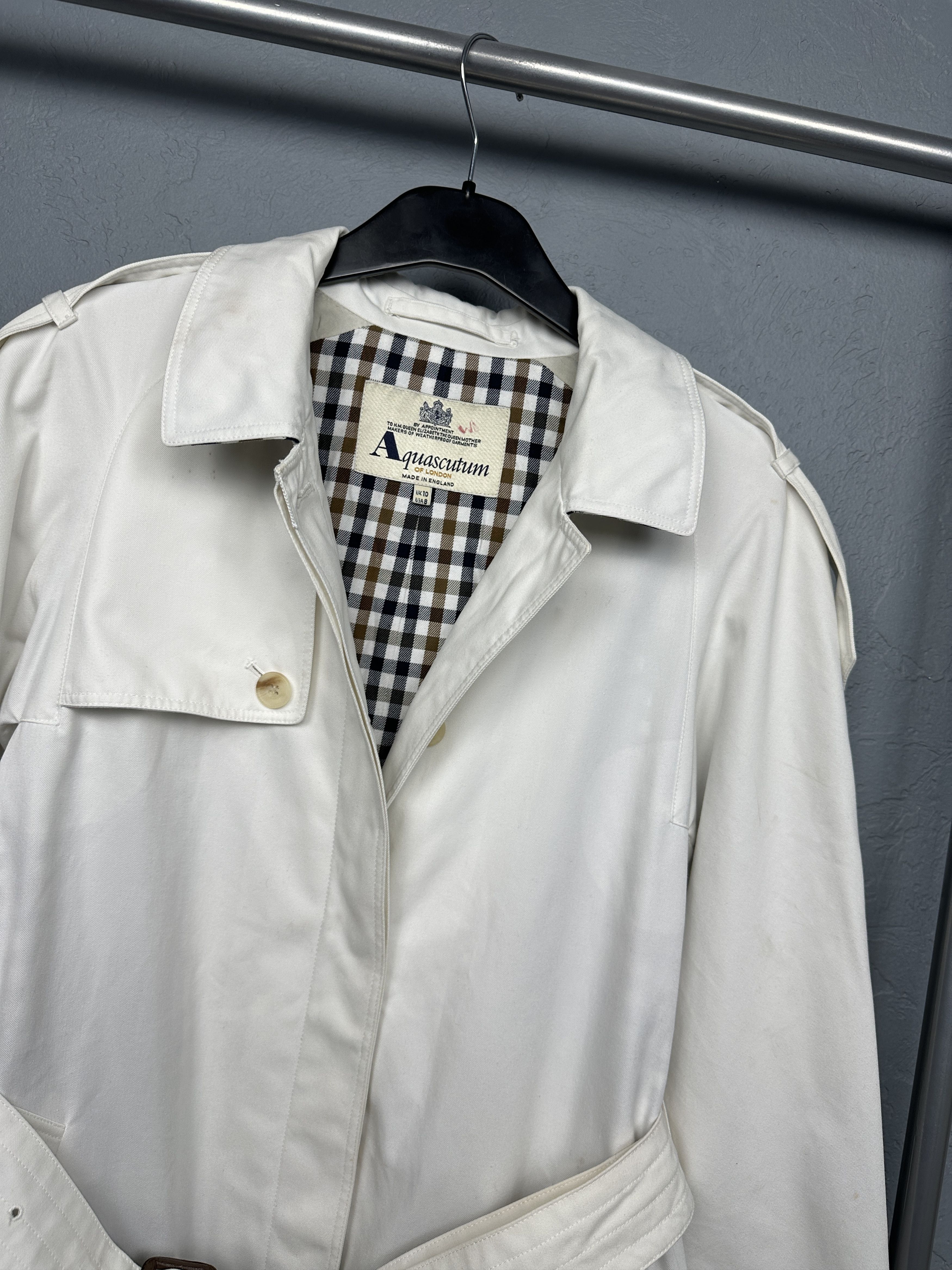 Aquascutum Aquascutum Womens Trench Coat Jacket Size M / US 6-8 / IT 42-44 - 2 Thumbnail