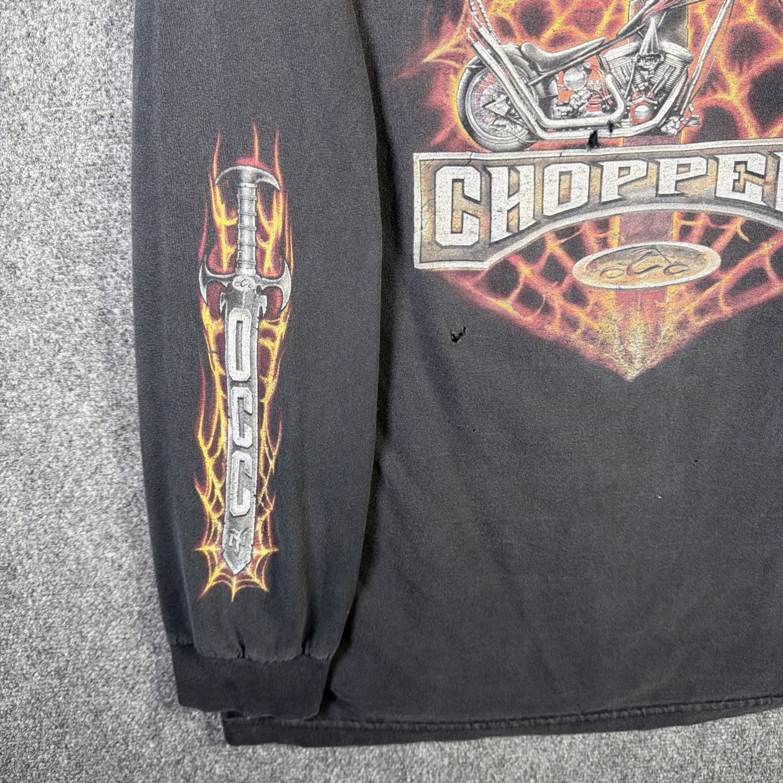 West Coast Choppers Vintage Orange County Choppers Shirt Mens XL 90s Long Sleeve Size US XL / EU 56 / 4 - 3 Thumbnail