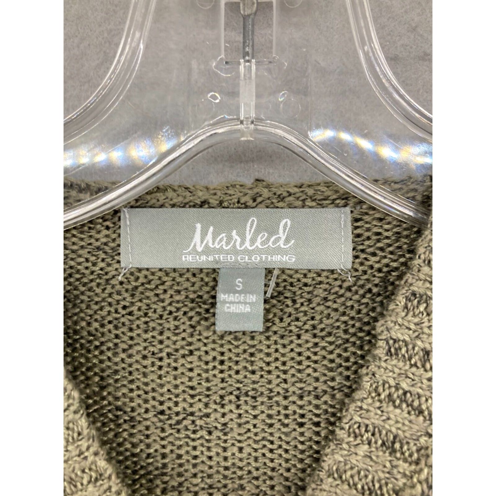 Vintage Marled Reunited Clothing Hoodie Sweater Womens Small Green Hooded Casual Pullover Sweater Weather Classic 90s Theme Mens Womens Size S / US 4 / IT 40 - 6 Thumbnail