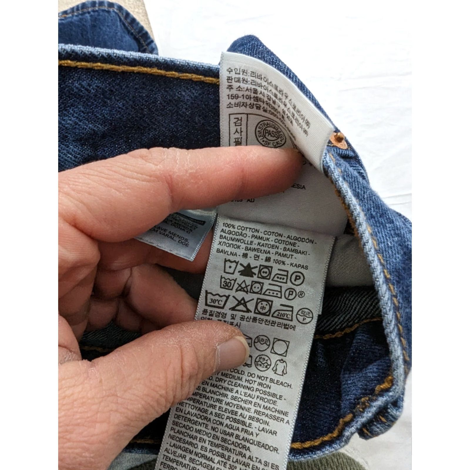 Levi's Levi's 505 Jeans Regular Fit Straight Leg Dark Wash Mens 42 X 32 M5M Size US 42 / EU 58 - 4 Thumbnail