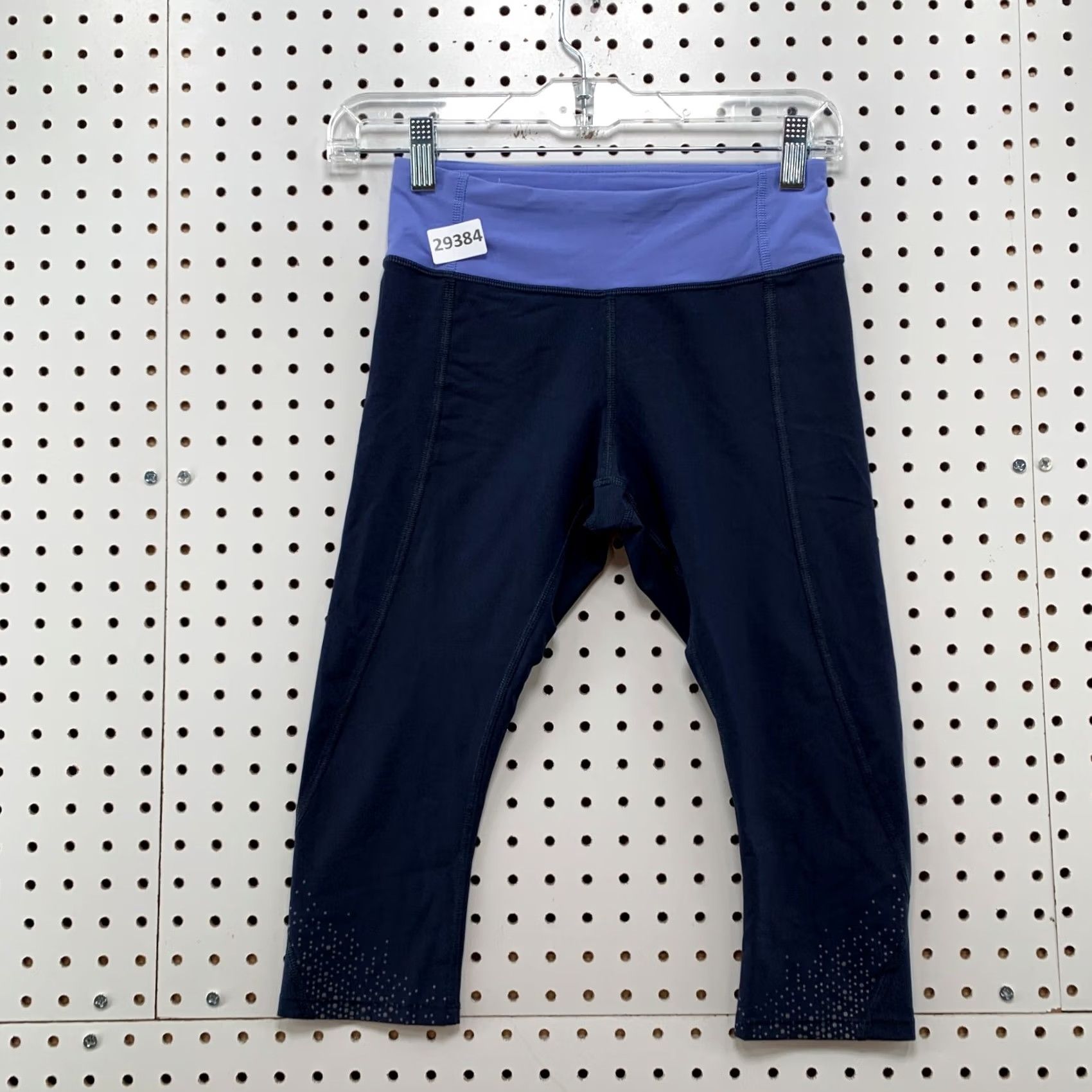 Lululemon Lululemon Leggings Womens Size 4 Fits 25X15 Blue Active Yoga Crop Zip Pockets Size 27" / US 4 / IT 40 - 2 Thumbnail