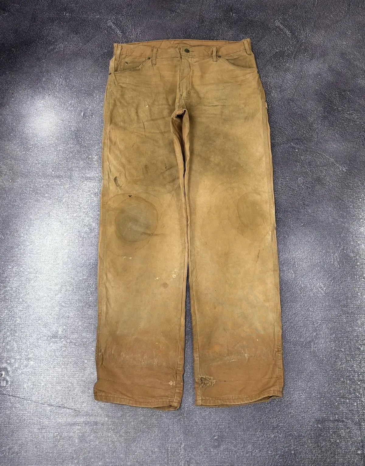 Dickies × Vintage Vintage Dickies USA Distressed Denim Faded Work Baggy Pants Size US 36 / EU 52 - 2 Thumbnail