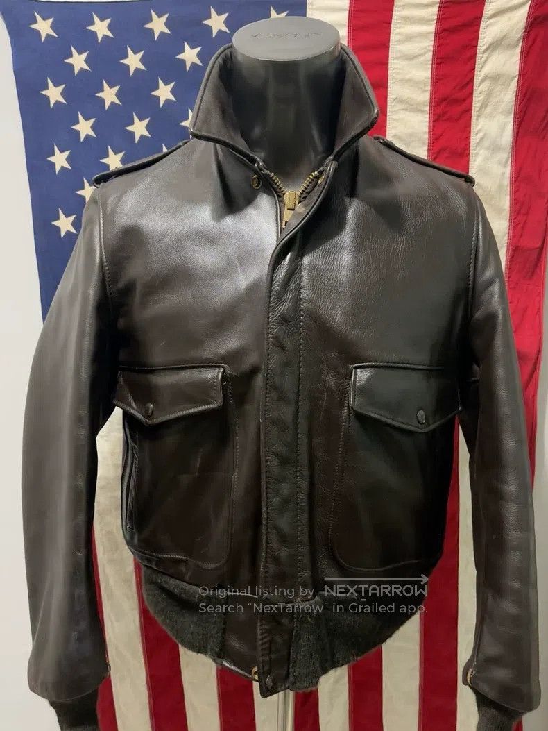 Schott Schott Heavy A2 leather jacket Size US S / EU 44-46 / 1 - 1 Thumbnail