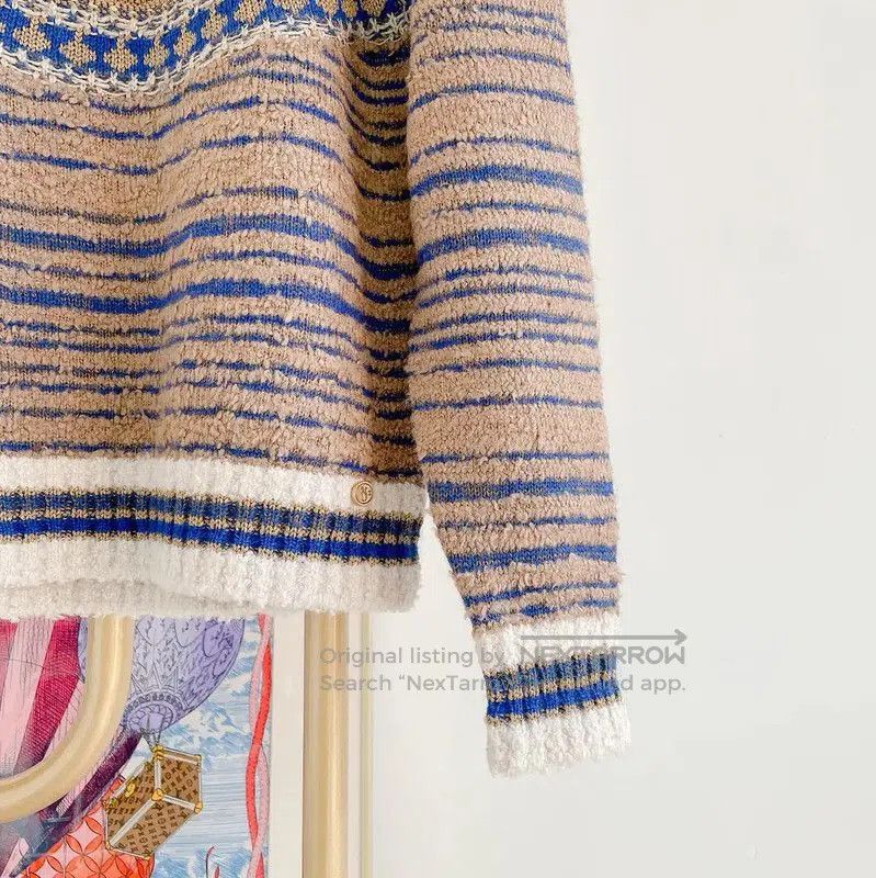 Chanel Chanel Wool Blend Striped Sweater for Women . Size S / US 4 / IT 40 - 6 Thumbnail
