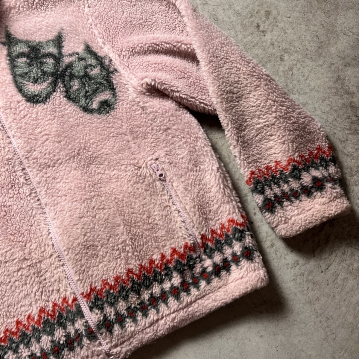 Supreme Supreme Drama Mask Fleece Jacket Pink Size US L / EU 52-54 / 3 - 3 Thumbnail