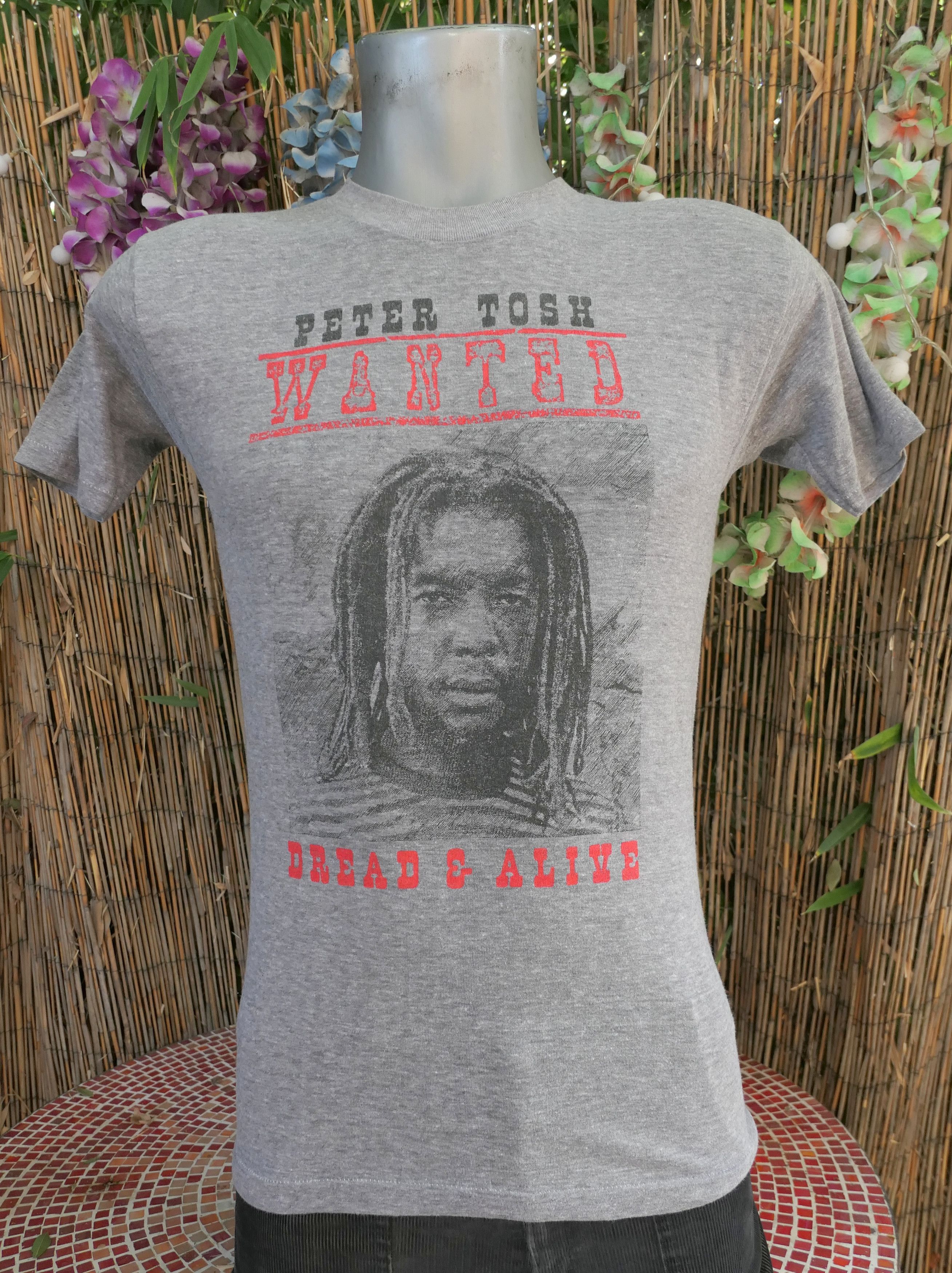 Vintage Vintage 1981 PETER TOSH North American Tour T Shirt Small Size US S / EU 44-46 / 1 - 2 Thumbnail