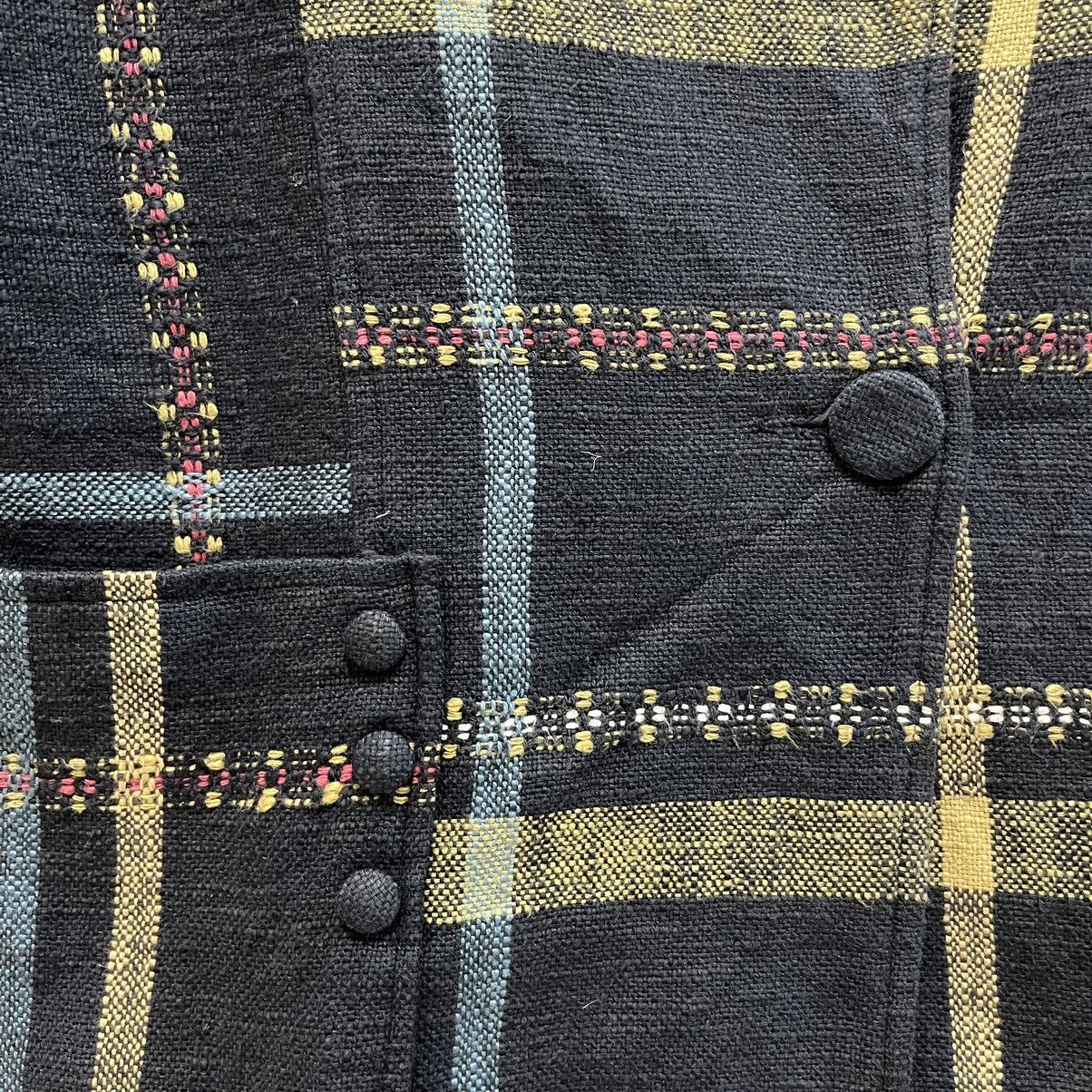 Indigo × Japanese Brand × Vintage Rare Vintage Japanese Boro Shashiko Single Button Jacket Size US M / EU 48-50 / 2 - 13 Thumbnail