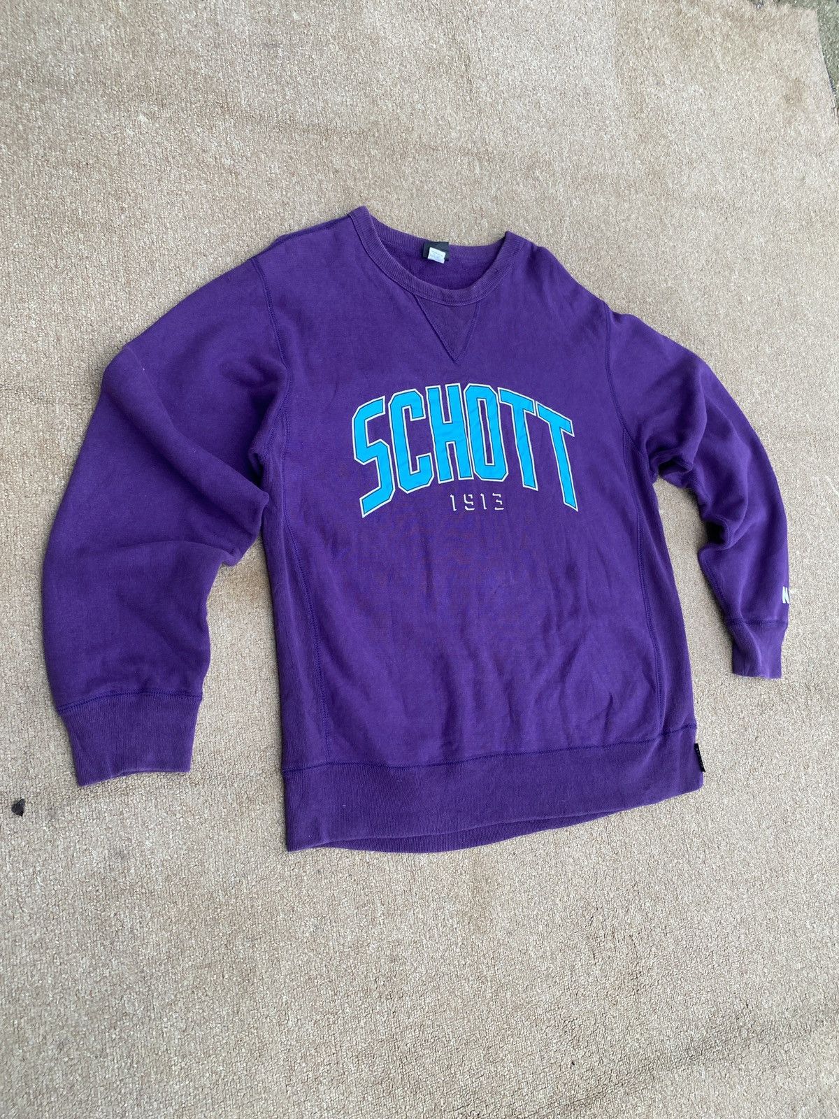 Schott × Vintage Vintage schott crewneck sweatshirt Size US L / EU 52-54 / 3 - 3 Thumbnail