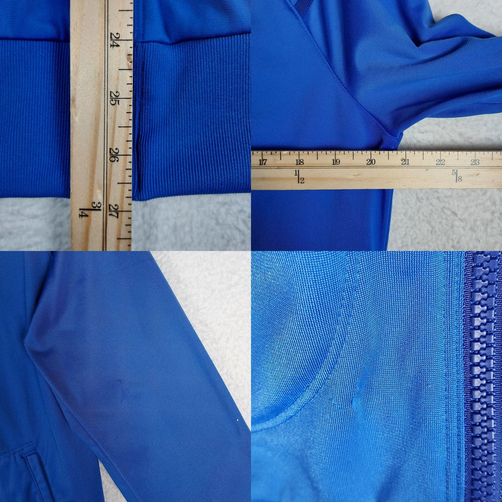 Adidas Adidas Mens L Blue Climalite Track Jacket Full Zip Training Athletic Shirt Size US L / EU 52-54 / 3 - 8 Thumbnail
