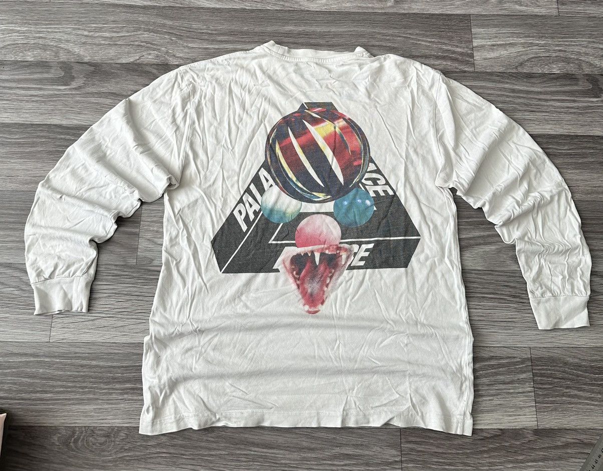 Palace Palace White Snake distressed y2k hype Longsleeve streetwear Size US L / EU 52-54 / 3 - 1 Thumbnail