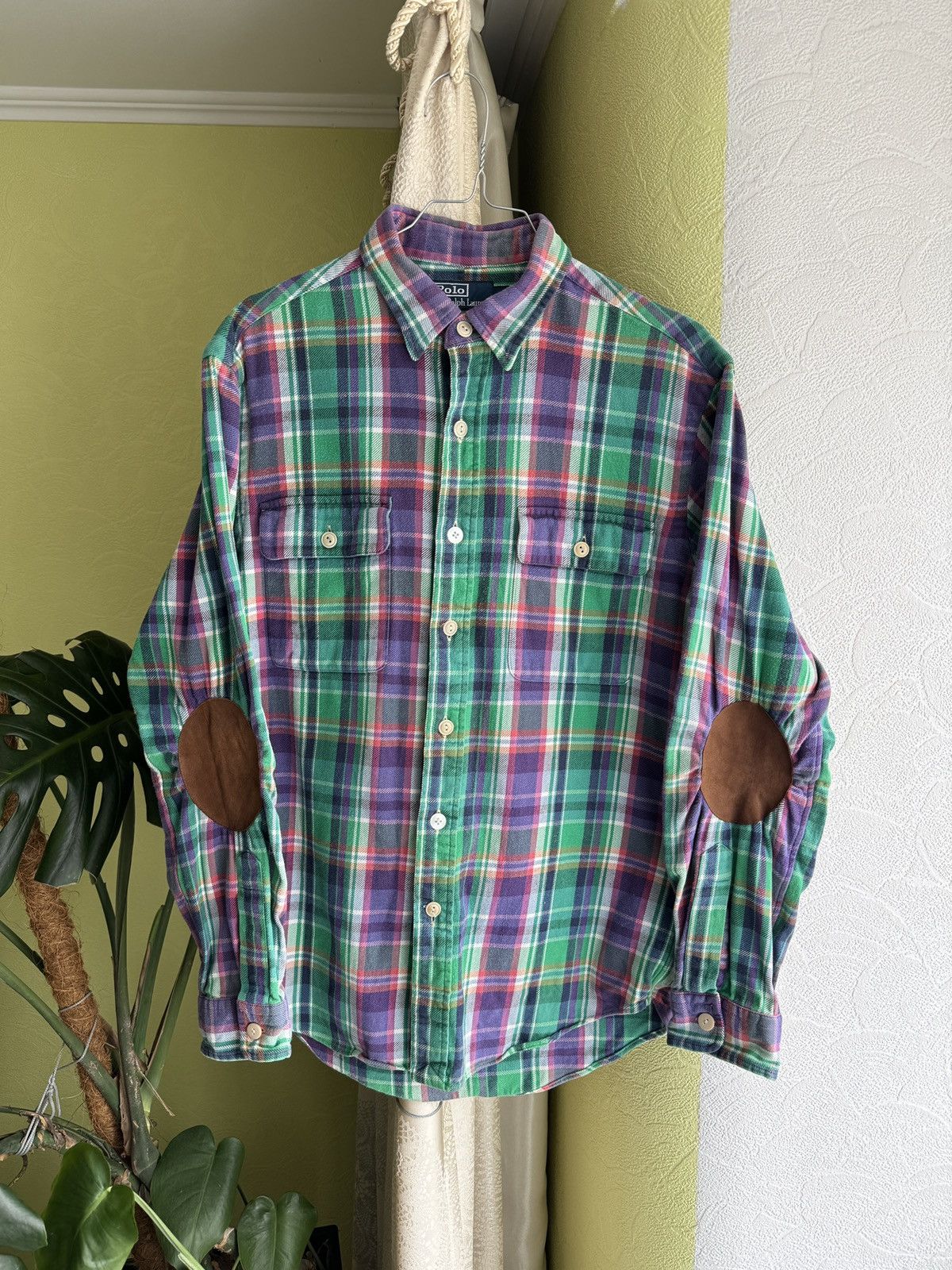 Polo Ralph Lauren Vintage 90s Polo Ralph Lauren Plaid Flannel Shirt Size US M / EU 48-50 / 2 - 2 Thumbnail