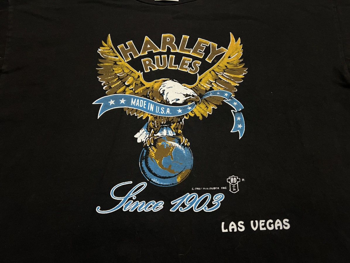 Harley Davidson × Vintage Harley Davidson Vintage Tee Size US XL / EU 56 / 4 - 3 Thumbnail