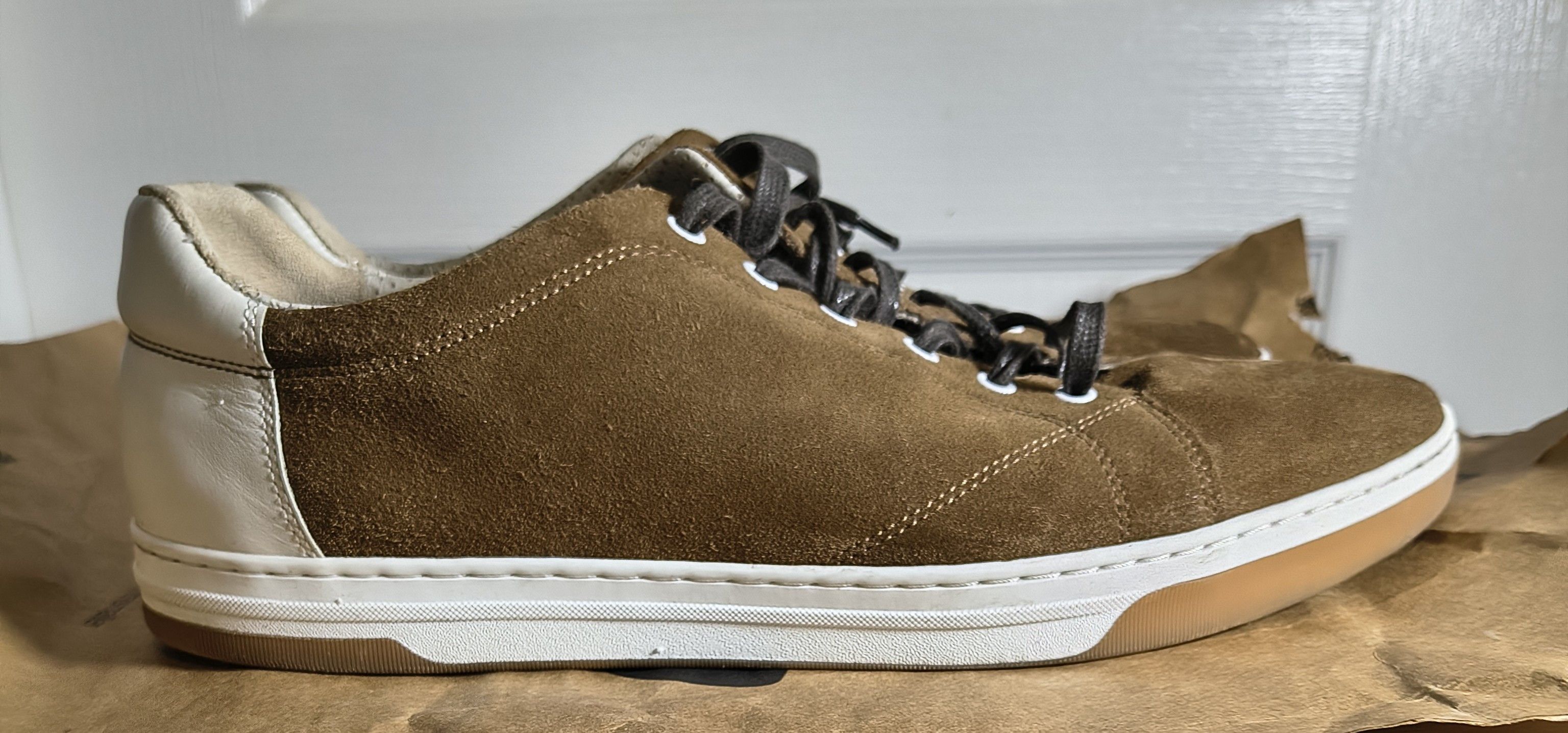 Johnston & Murphy Johnston & Murphy Fenton Sneaker Brown Suede Men 13M Size US 13 / EU 46 - 5 Thumbnail